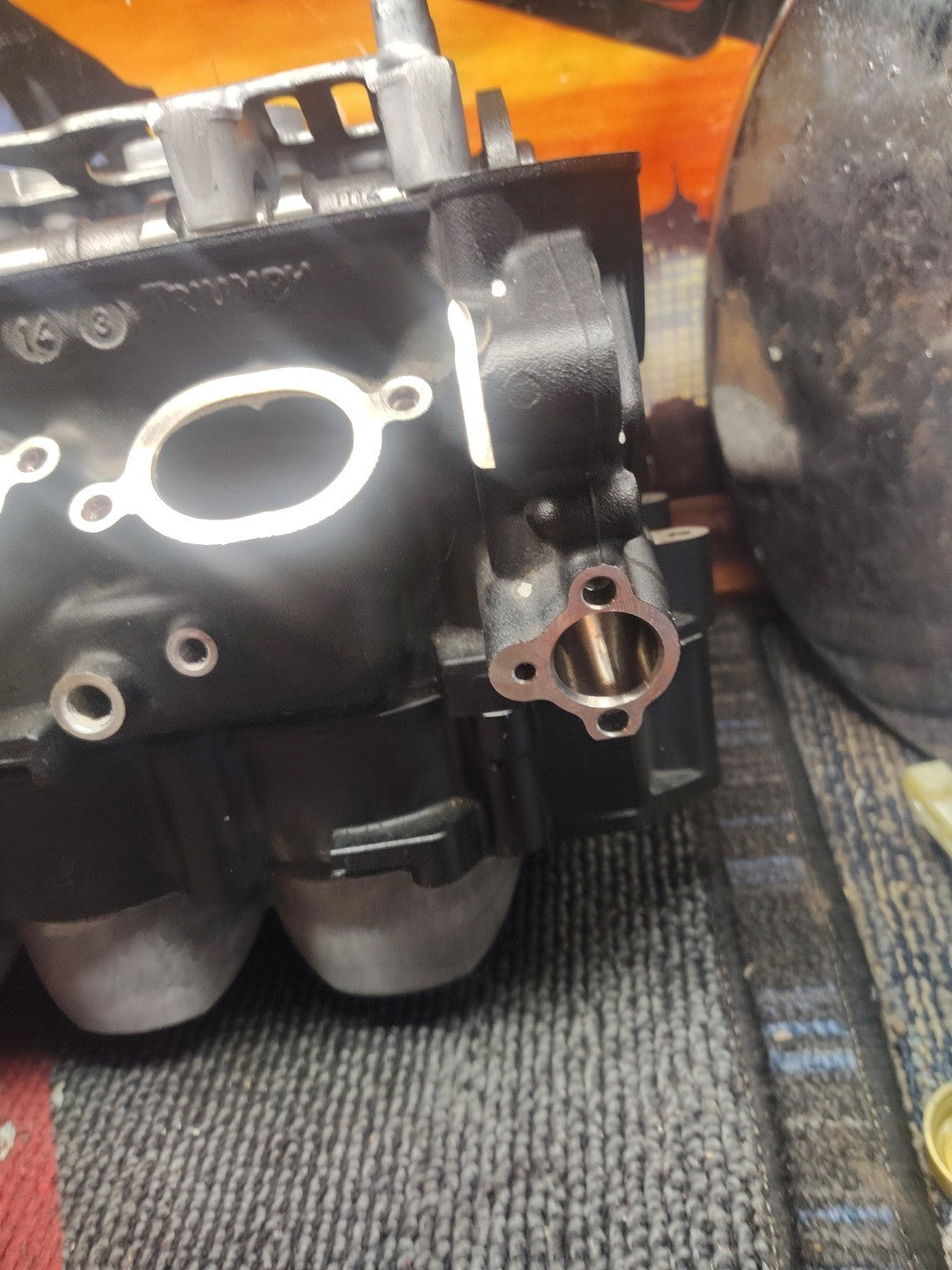 2009 Triumph Street Triple 675 Cylinder Head With Cams Cylinders And Hardware 