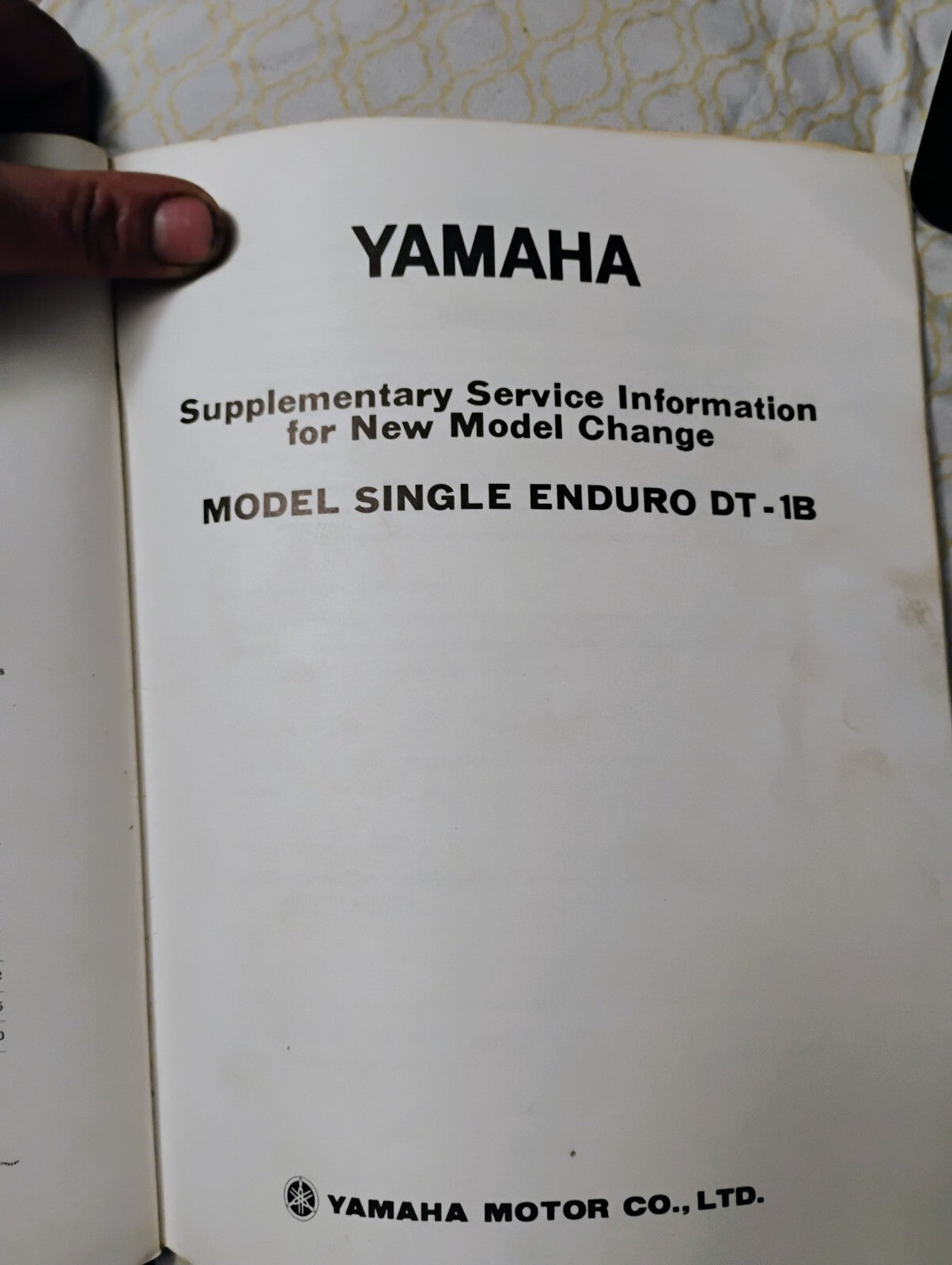Yamaha Dt 250 Dt1 250 Manual Oem Dt1 Owners Manual Rare Gyt Comp Dt1b