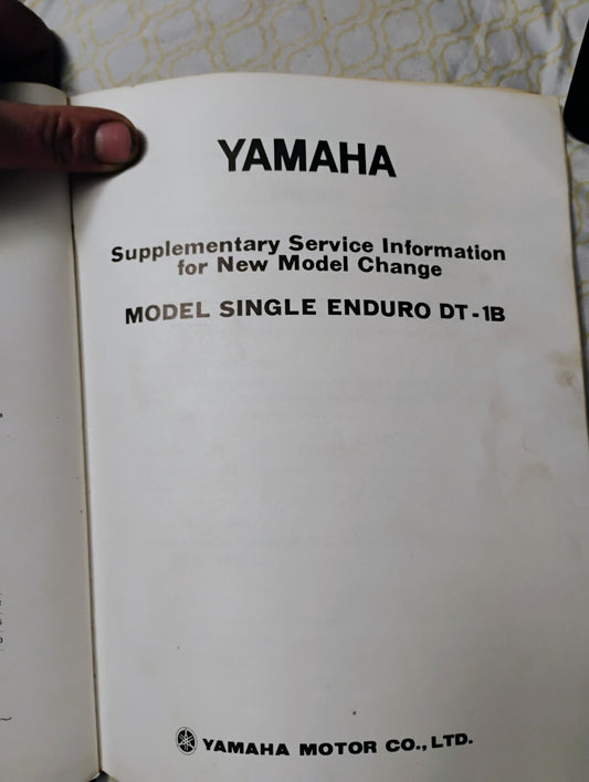 Yamaha Dt 250 Dt1 250 Manual Oem Dt1 Owners Manual Rare Gyt Comp Dt1b