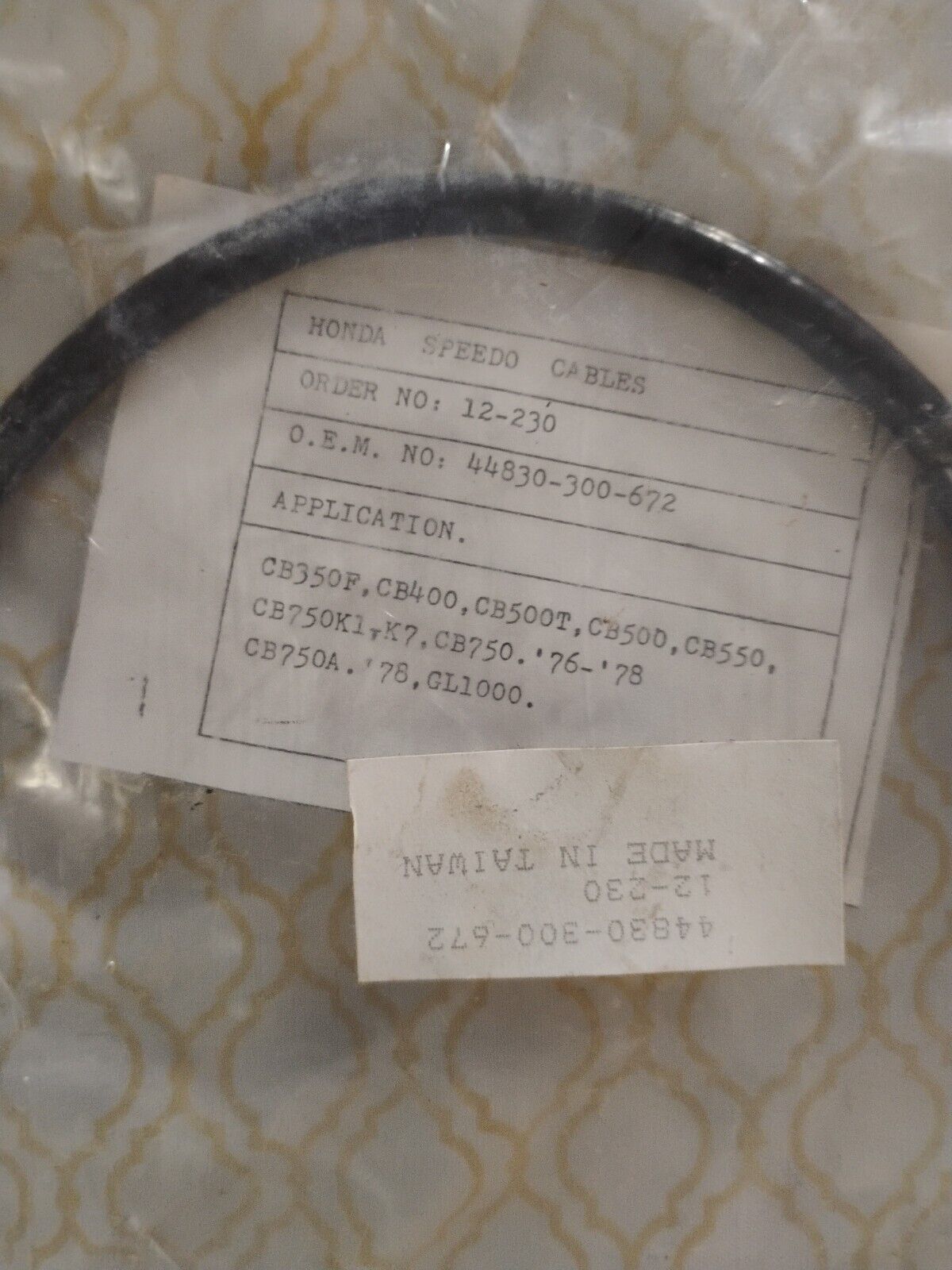 Honda Nos Pro Genuine 750 Speedometer Cable Speedo 450 500 125 250 350 900 1000 