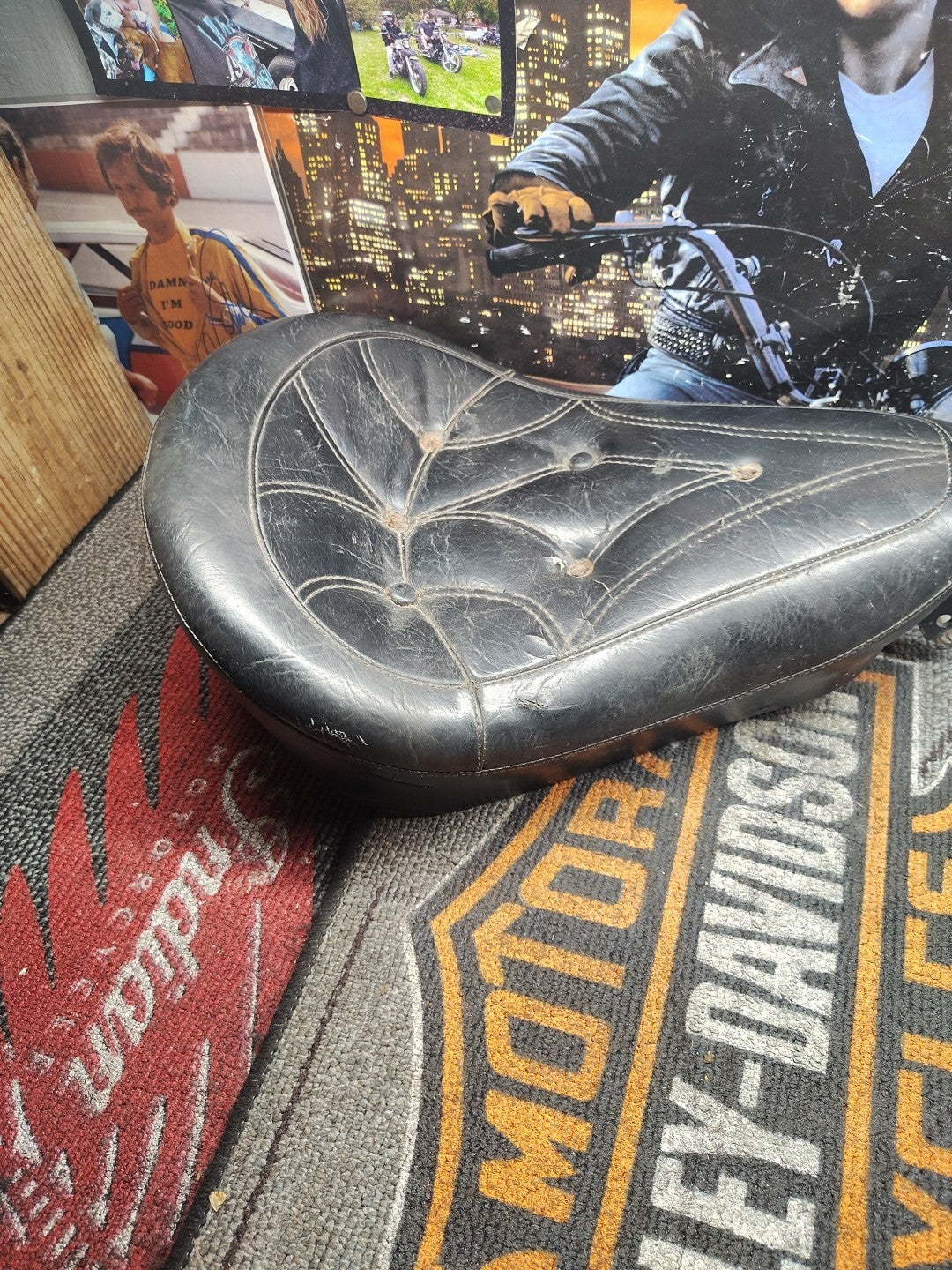 CG Chopper Solo Seat Harley Knucklehead Flathead Panhead Shovelhead Sportster