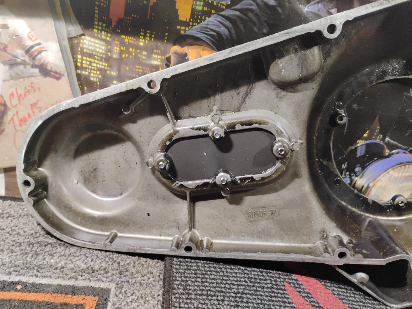 Harley Shovelhead Black Outer Primary Cover 60506-77