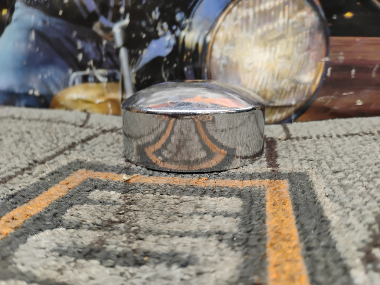 Harley OEM Shovelhead Sportster Starter Generator Chrome End Cap Cover  191C