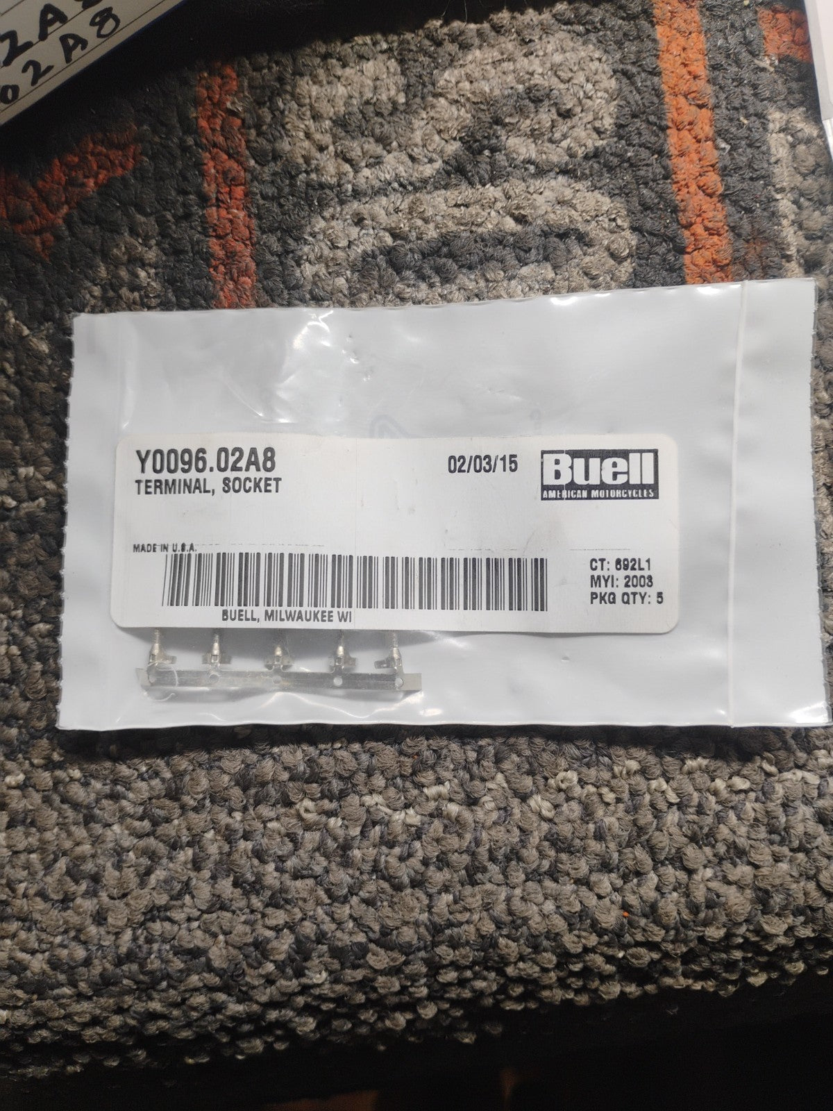 Buell OEM Y0096.0288 Terminal Socket .0288 NOS