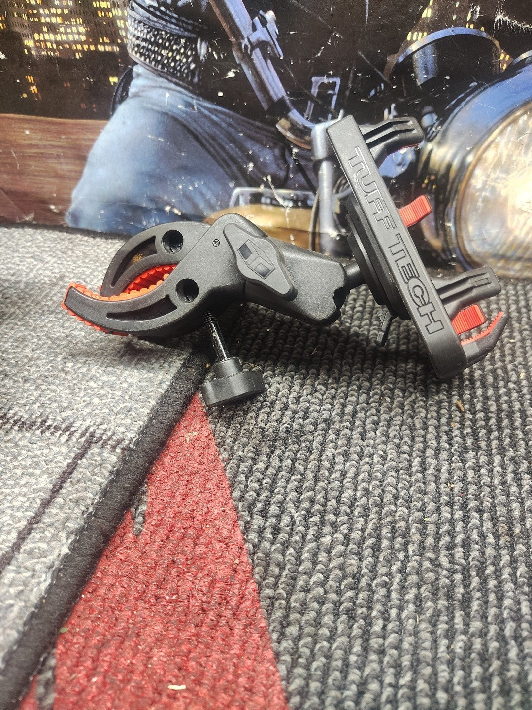 Tuff Tech Motorcycle Bike ATV Mobile Phone Holder GPS Handlebar Mount Holder