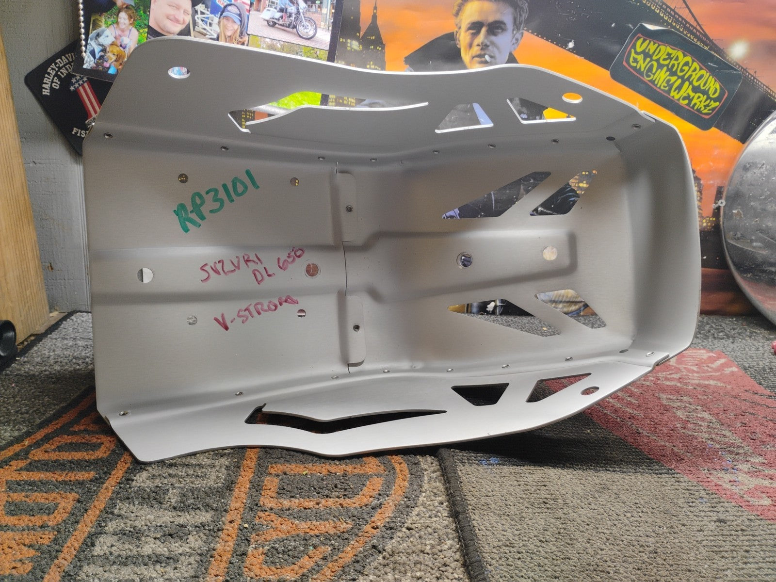 For Suzuki V-Strom DL650 XT 2011-2022 Skid Plate Plate Engine Guards Protector