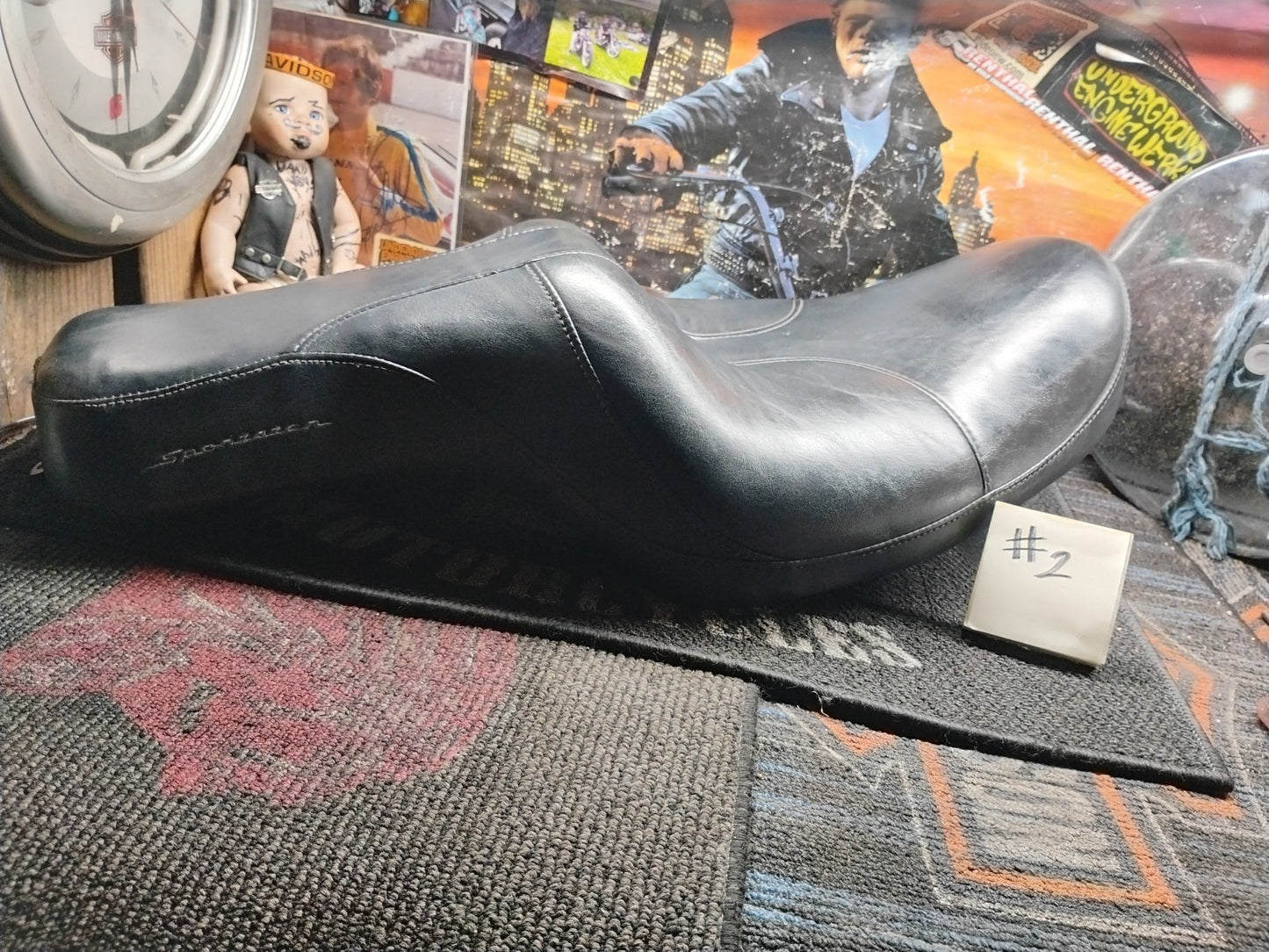 HARLEY DAVIDSON SPORTSTER SEAT DRIVER PASSENGER PILLION CUSTOM 1200 883 ROADSTER