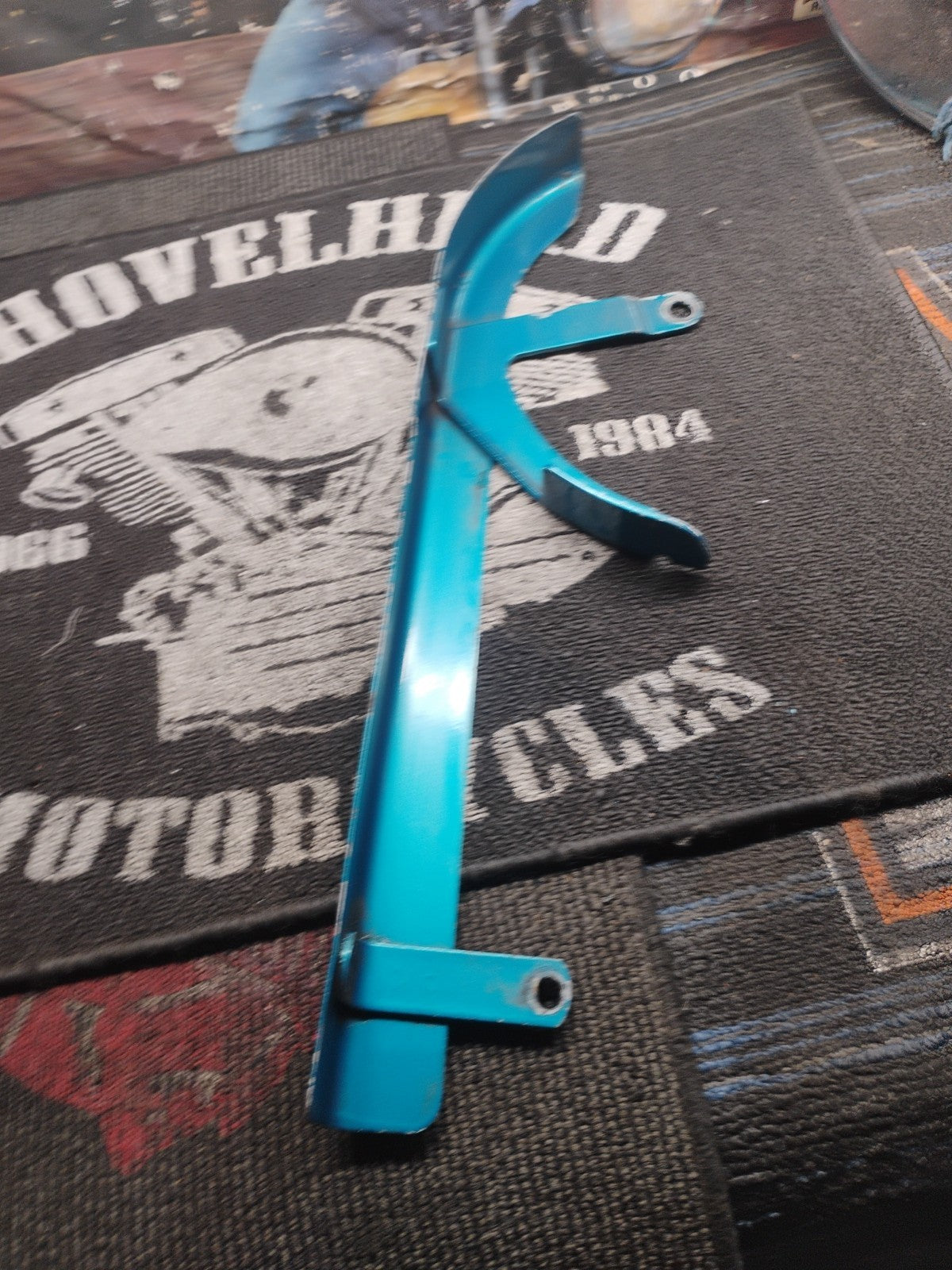 Harley Sportster Belt Guard 1991-1999 Upper Rear V-Twin 27-1667 Blue Custom