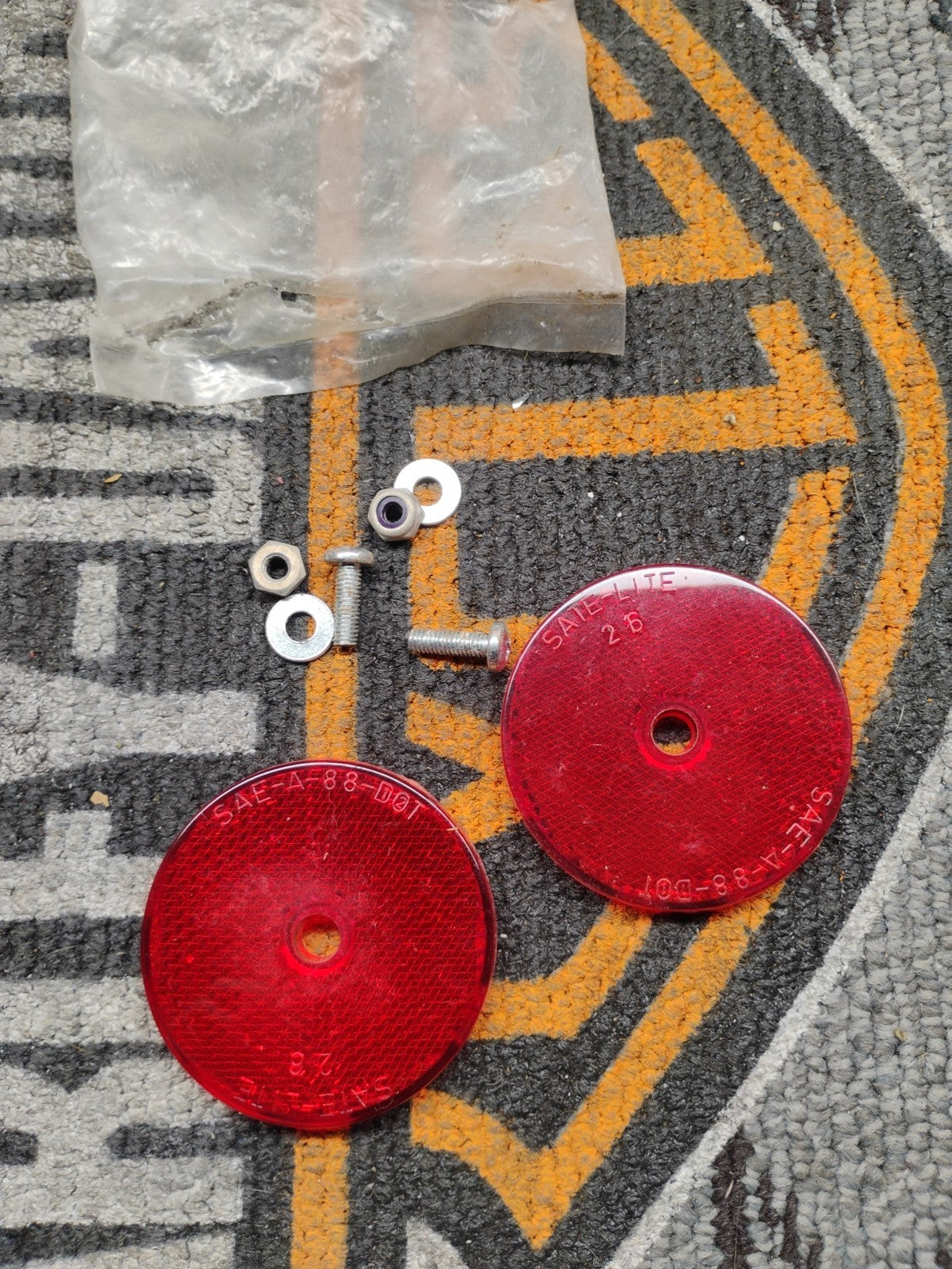 Harley Davidson Pair of Light Reflectors SAE-A-88-DOT