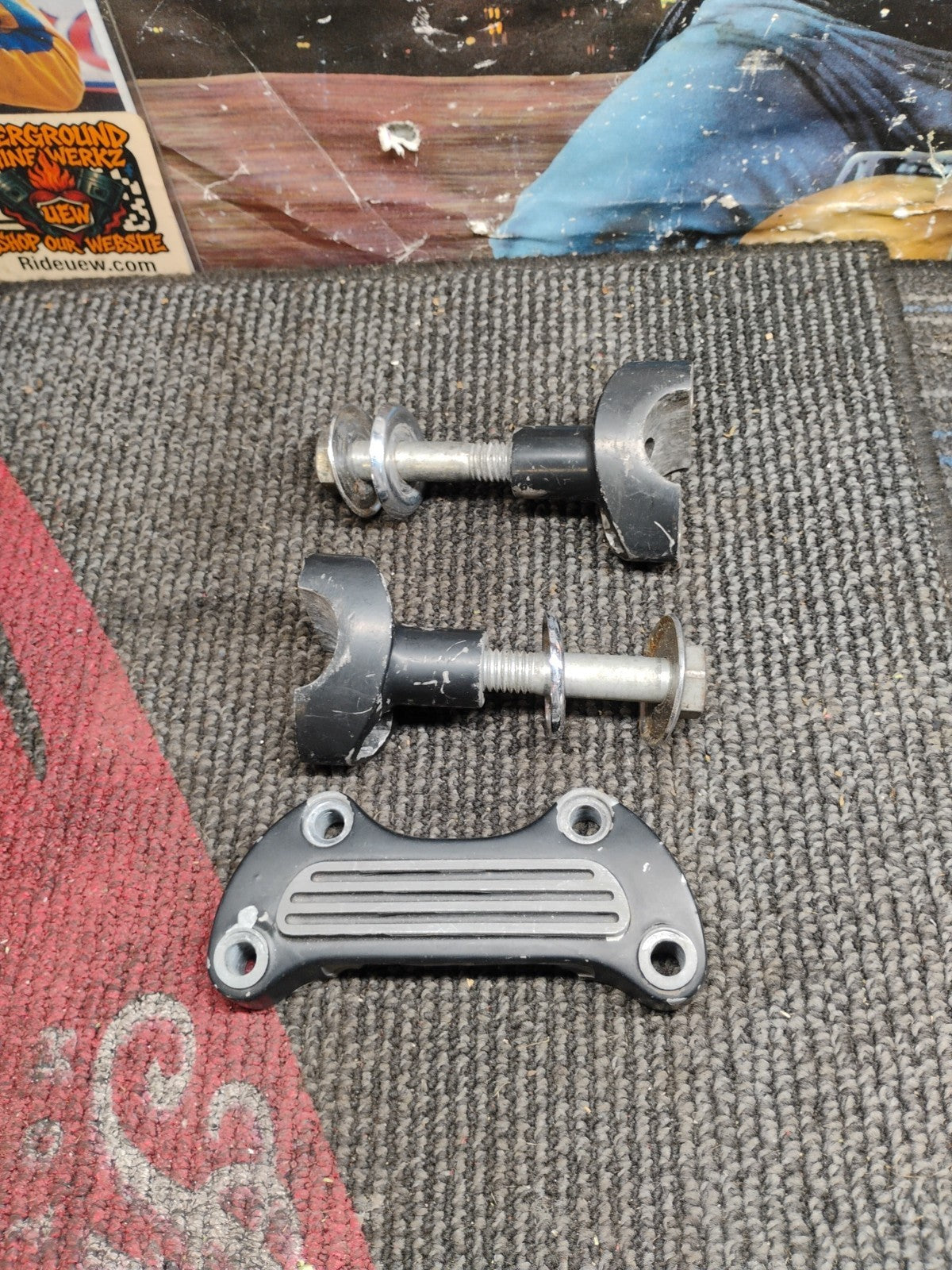 Harley Davidson Sportster 883 & 1200 & Dyna Chrome Handlebar Bar Riser Clamps