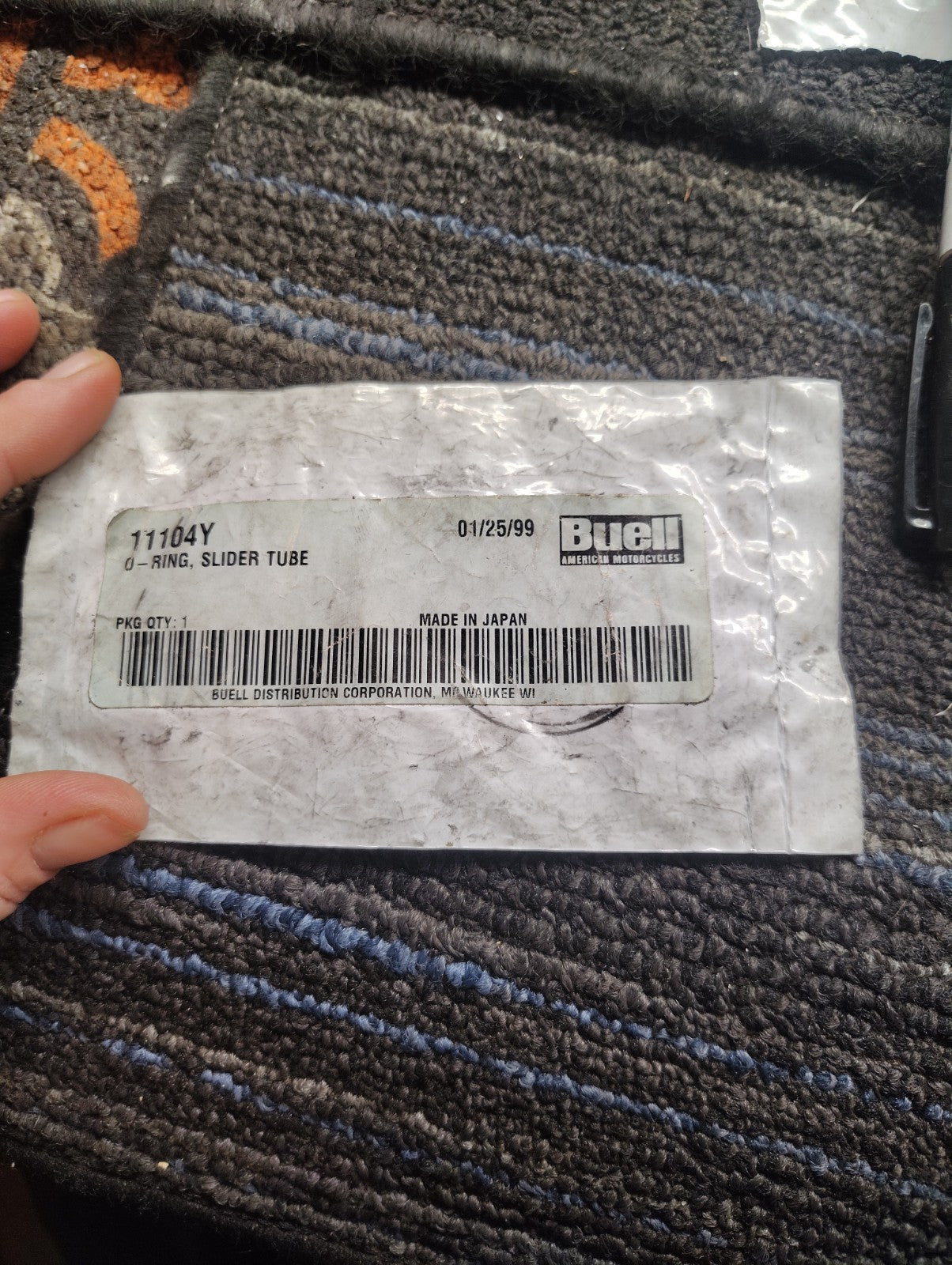 NOS OEM Buell 11104Y O-Ring Slider Tube Genuine Factory Part