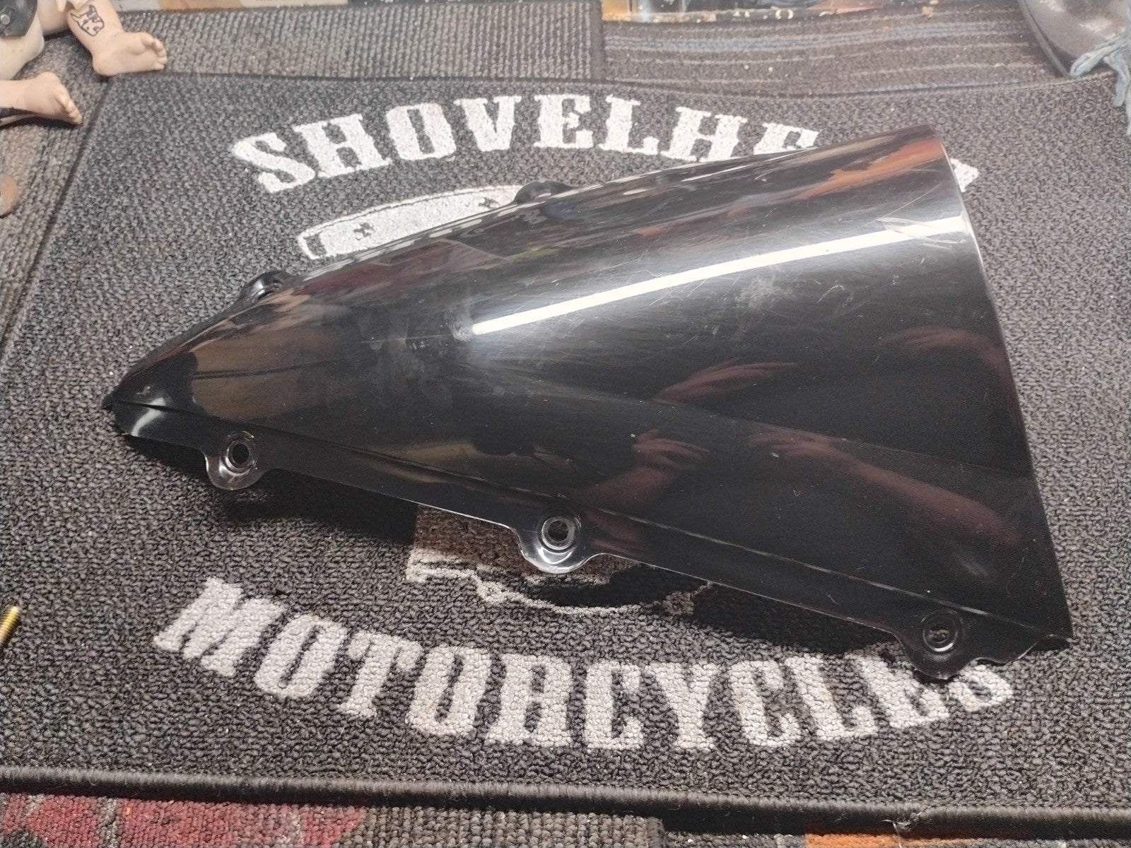Motorcycle Black Windshield for Yamaha YZF R1 2004-2006 ABS Plastic Windscreen