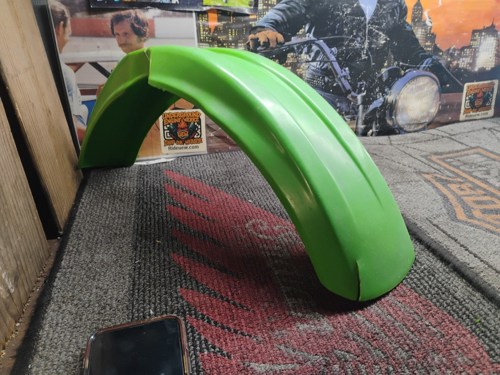 KAWASAKI FRONT FENDER 1992-2004 KX80 KX85 KX100 KX 60 80 85 100 LIME GREEN OEM