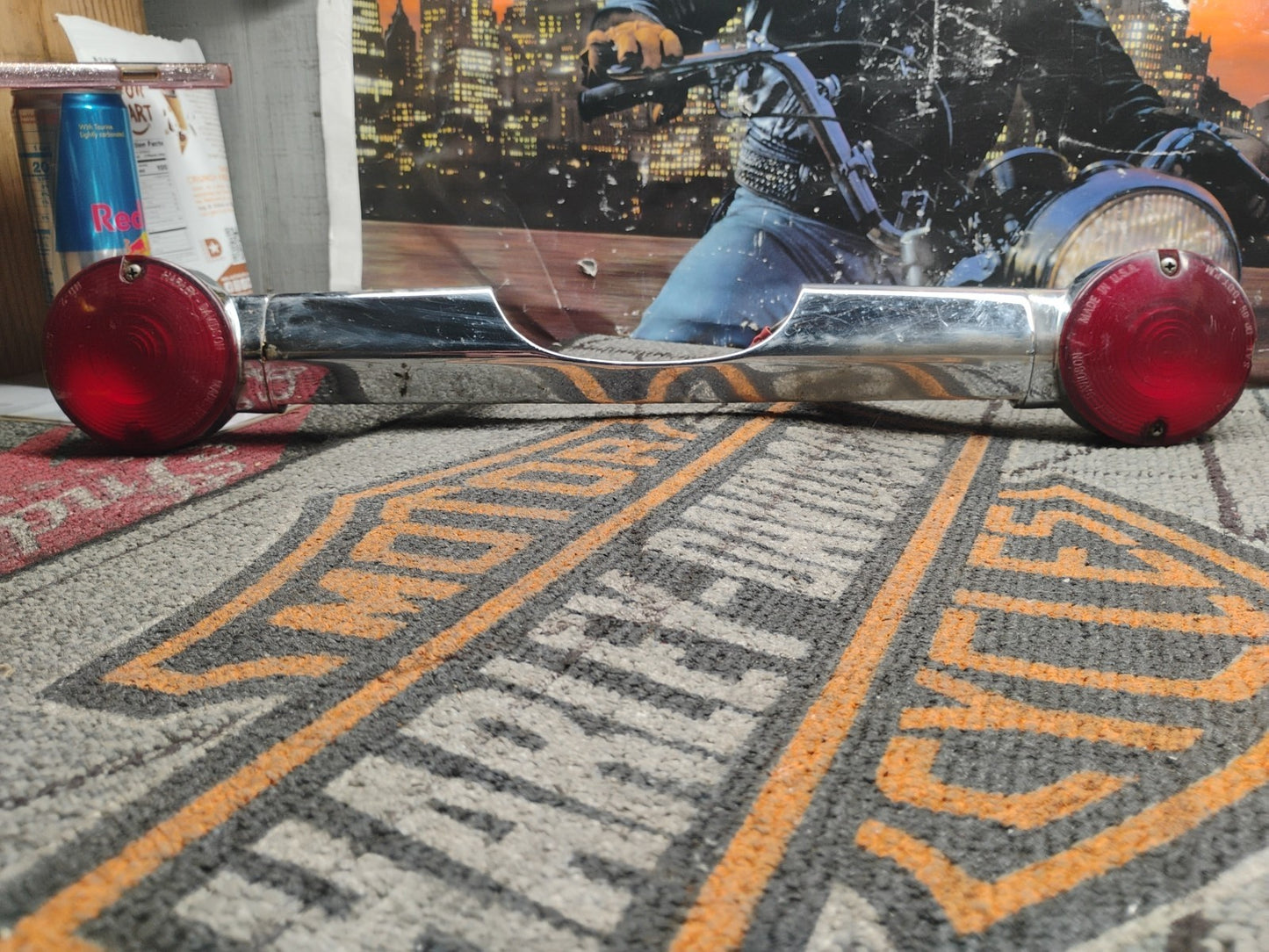 Harley touring softail Road King Rear Blinker Turn Signal Bar 