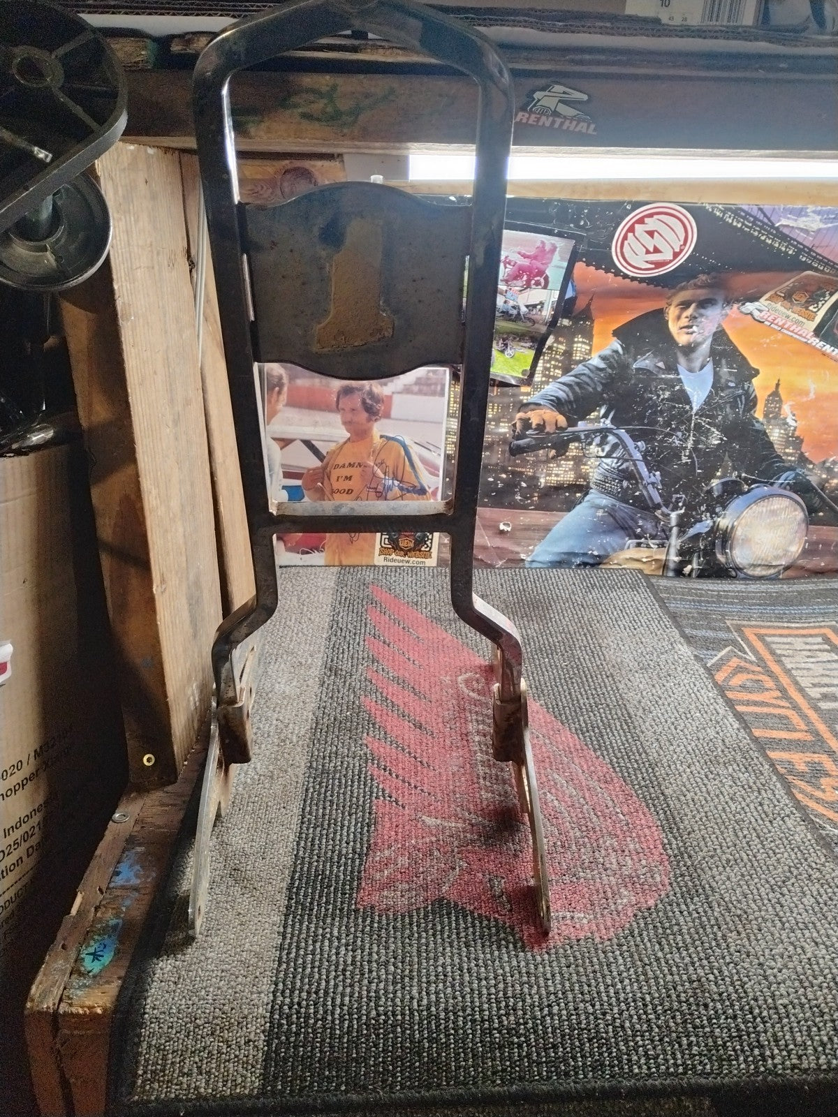 Harley Davidson Shovelhead Sissy Bar Back Rest 1972-85 FX