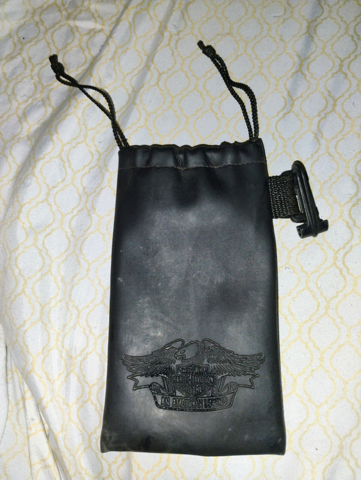 Harley-Davidson Motorcycles Black Sunglass Eyeglass Soft Bag Case Pouch