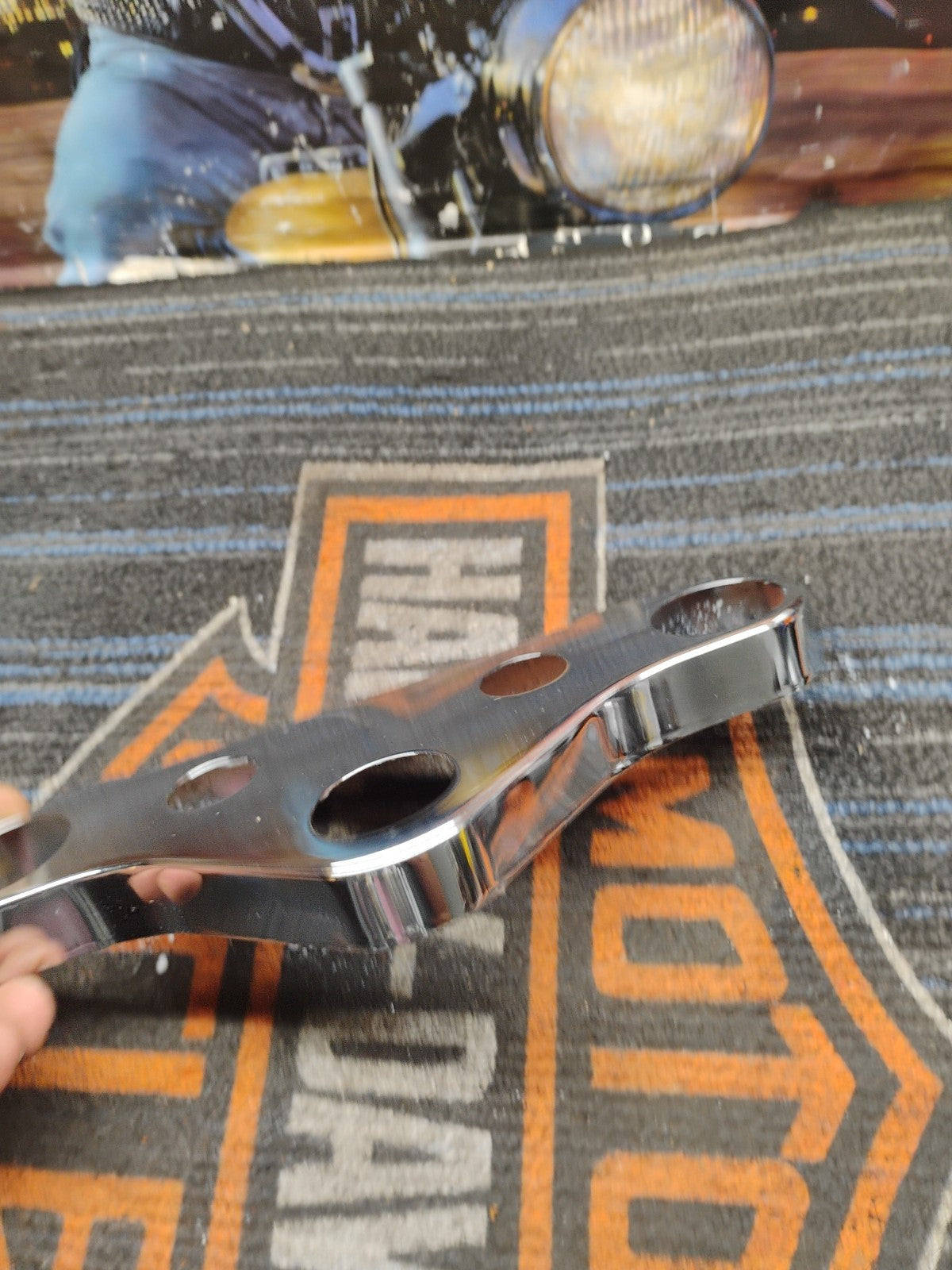 Harley Davidson Dyna Chrome Top Triple Tree Cover  fits Harley Davidson Dyna