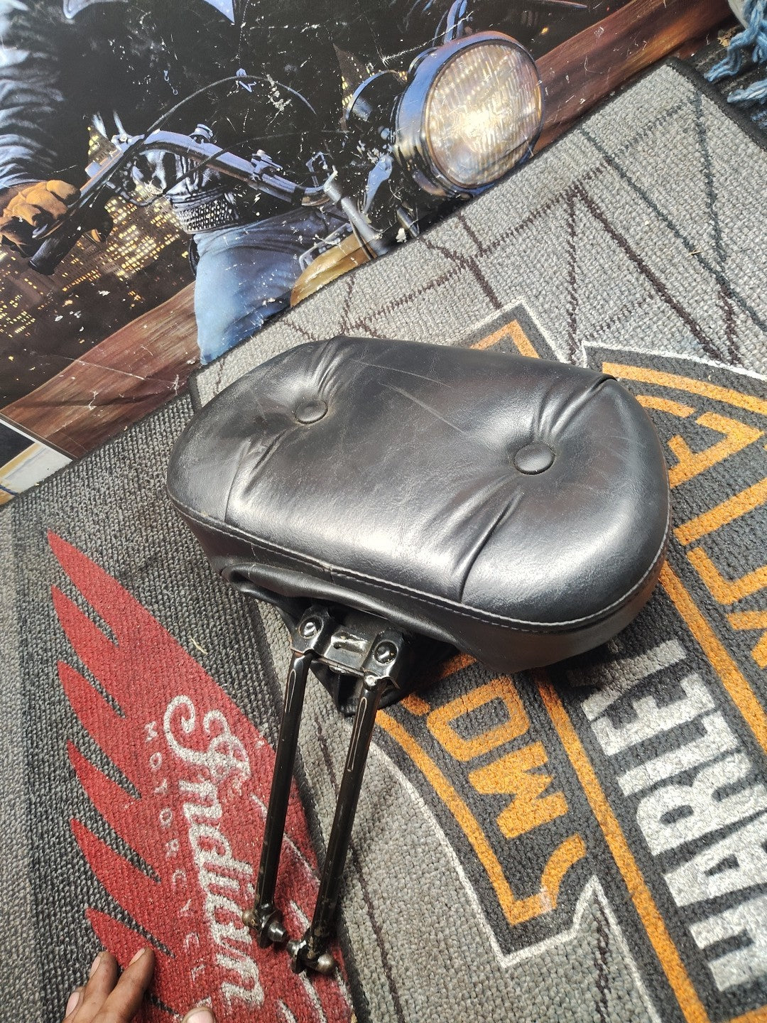 88-22 Harley Touring Front Seat Backrest Pad OEM 52572-09A ST1552