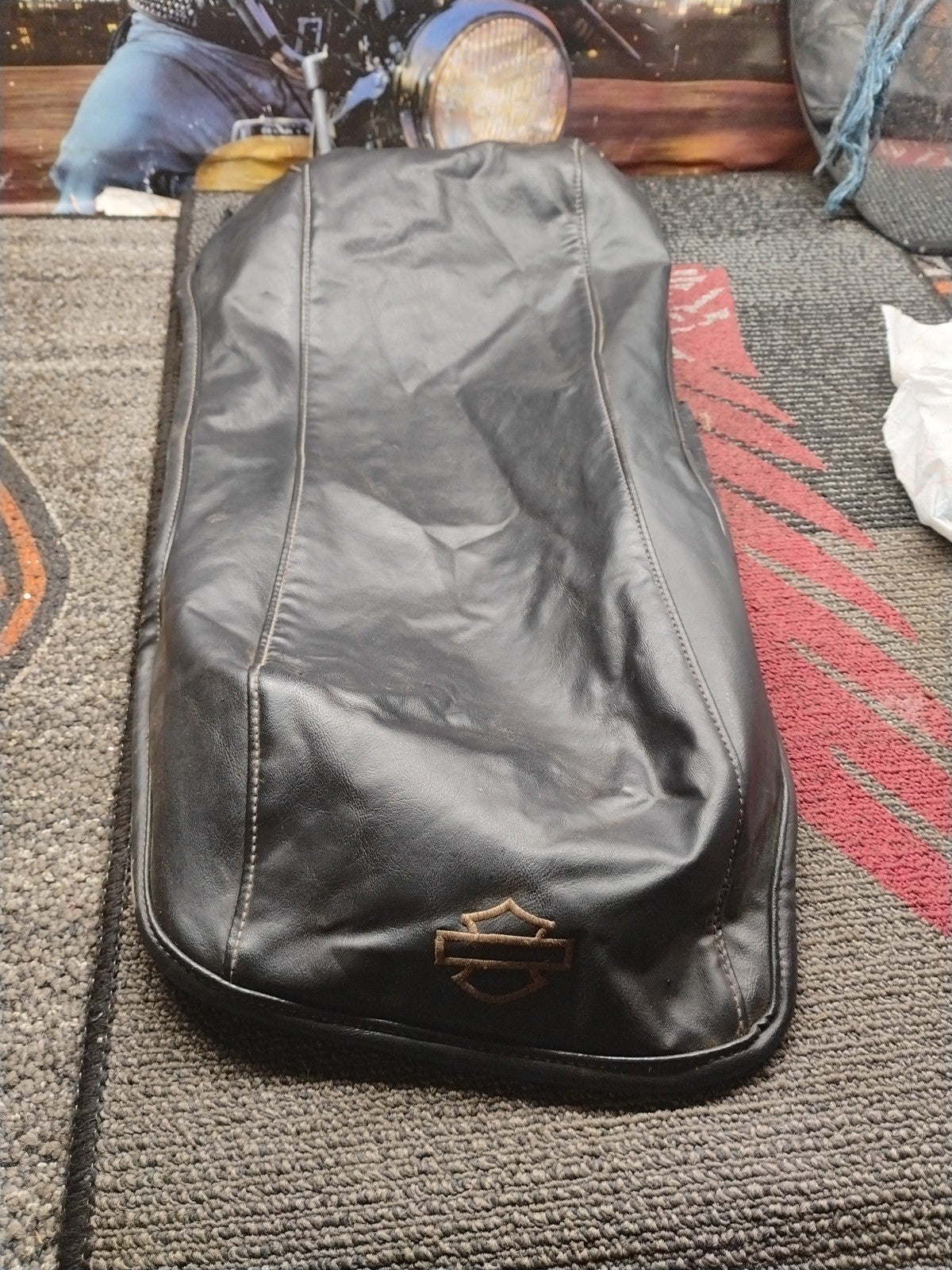 Harley Saddlebag Lid Leather Cover 