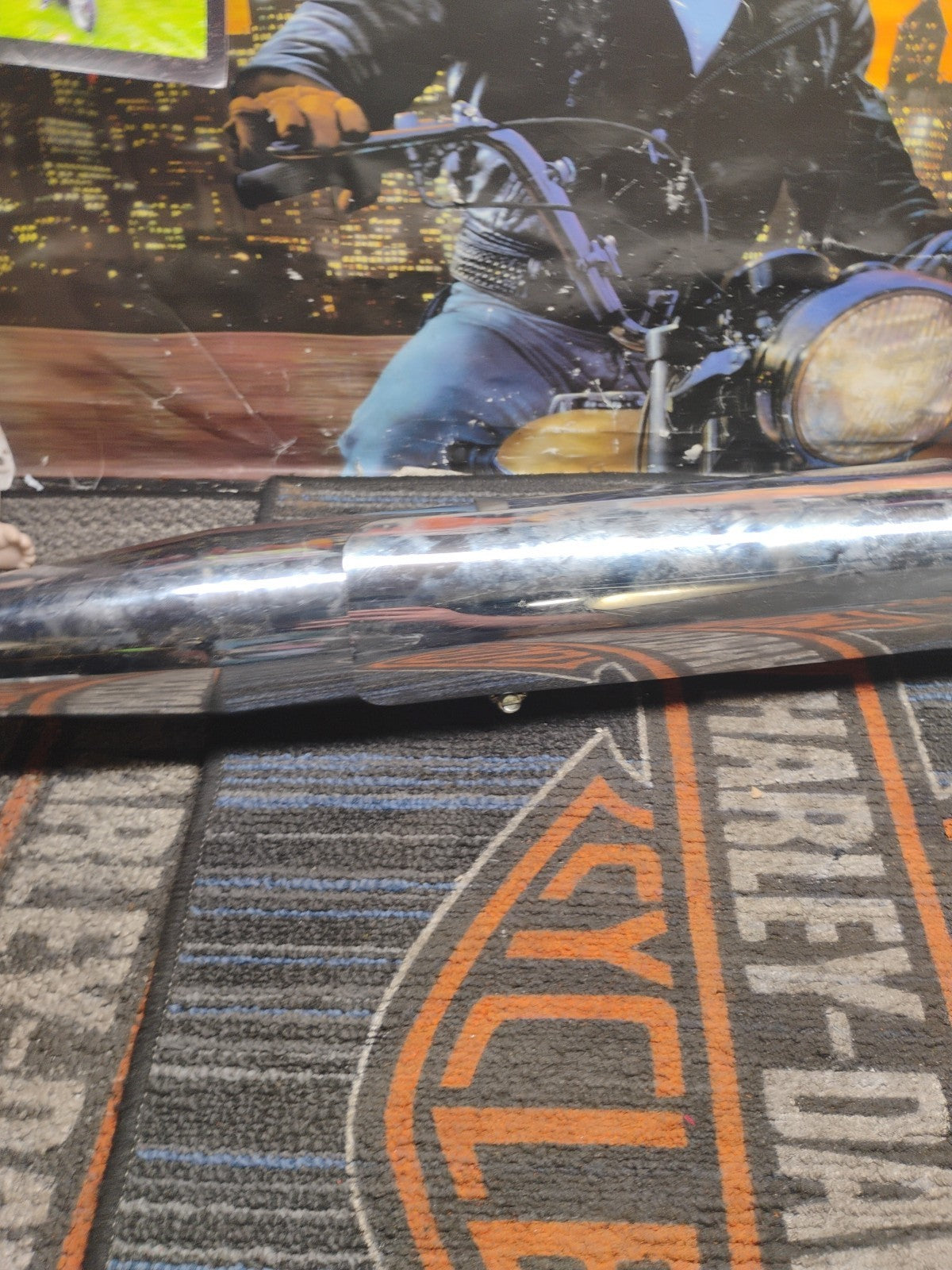 Harley-Davidson 65413-00 Exhaust System Muffler Chrome 2000+ Softail Dyna