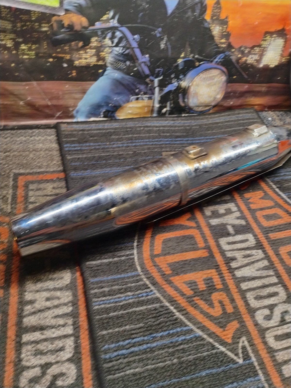 Harley-Davidson 65413-00 Exhaust System Muffler Chrome 2000+ Softail Dyna