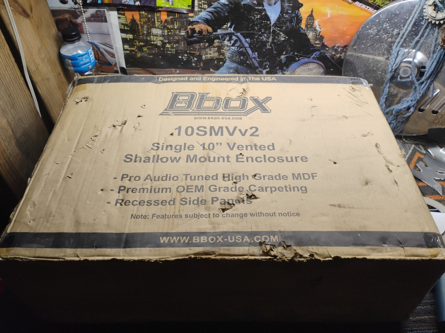 Bbox 10" Single Sealed / Shallow Mount Subwoofer Enclosure Boxes & Enclosures...