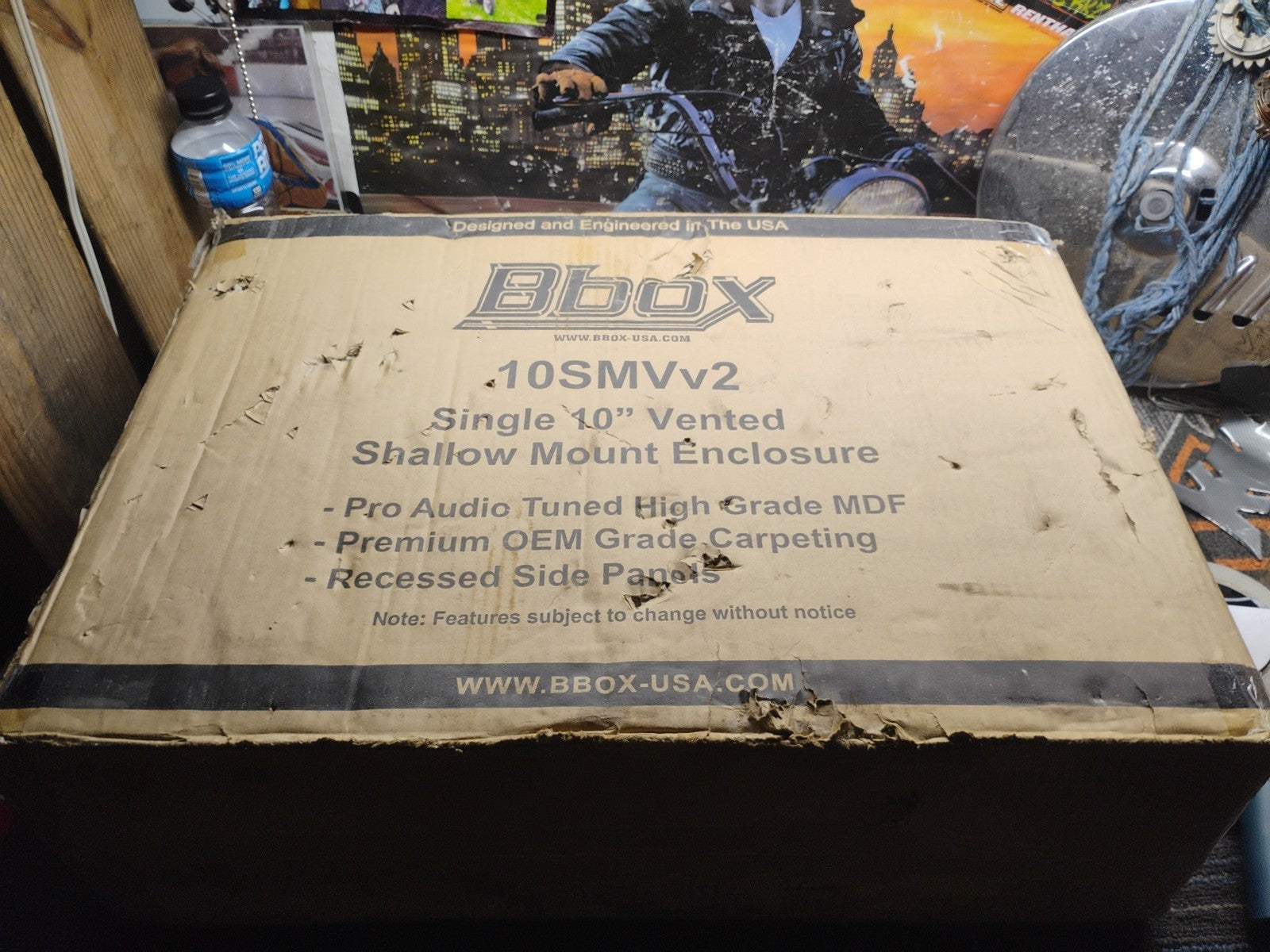 Bbox 10" Single Sealed / Shallow Mount Subwoofer Enclosure Boxes & Enclosures...