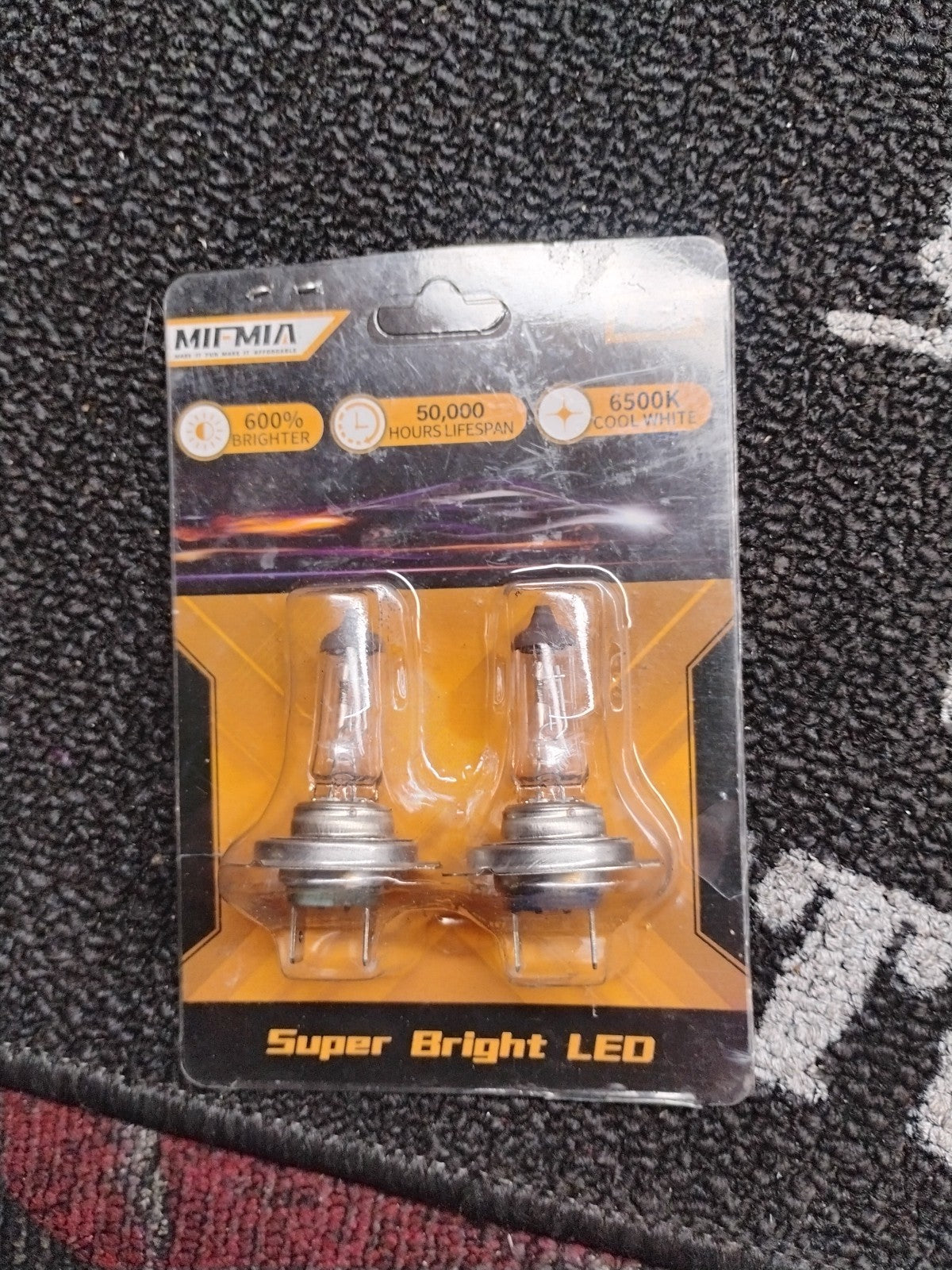MIFMIA H7  Headlight Bulbs 12V 55W High Performance Replacement Bulb Long Life 