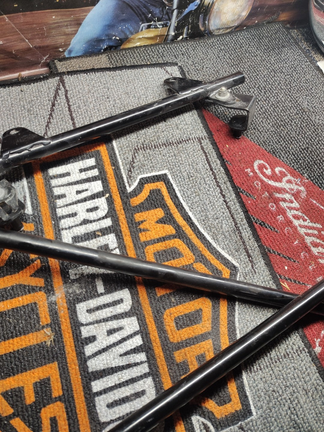 Hard Saddlebag Saddle bag Conversion Brackets Mounts For Harley Davidson Softail