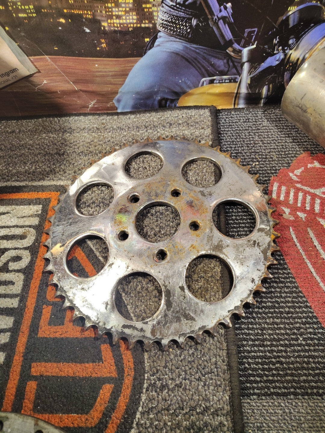 Harley-Davidson 51 Tooth Chrome Final Drive Sprocket New 40954-83