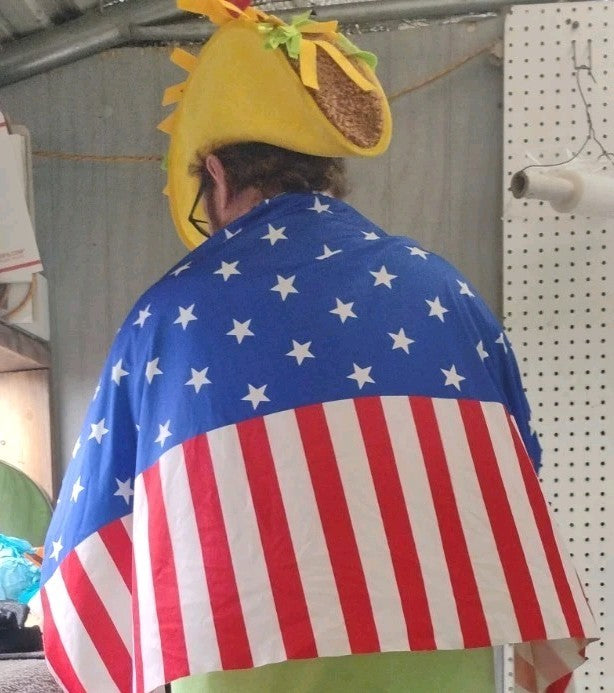 Patriotic Cape - USA Flag Design - Costume - OSFM
