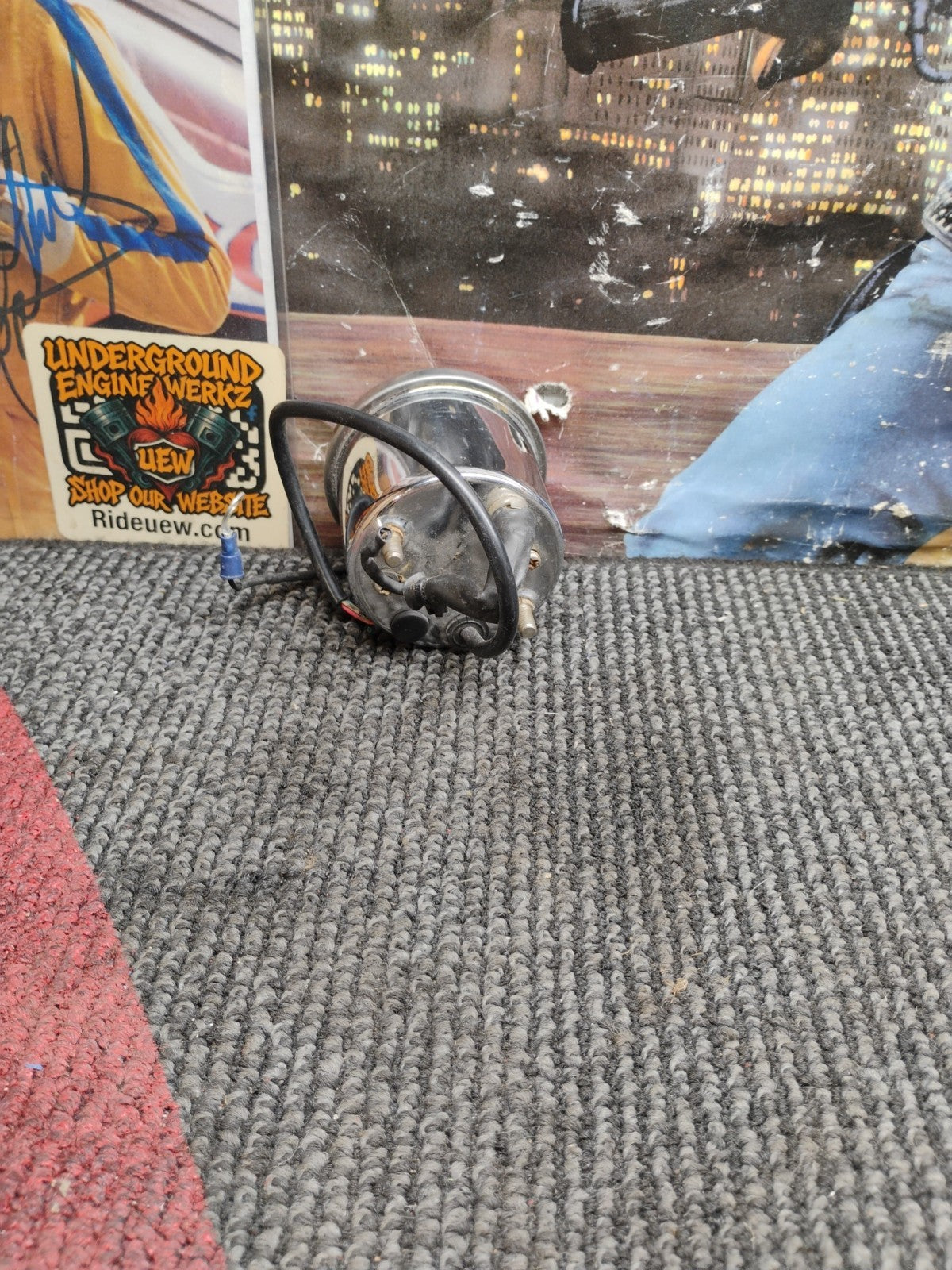 vintage Harley 2 1/2" MINI TACHOMETER XLH FX SUPER glide wide 8000 RPM SPORTY XR