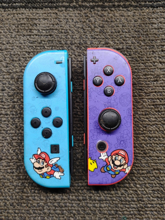"Super Mario" Nintendo Switch Custom Joy-Con's Controllers Unique Design Rare