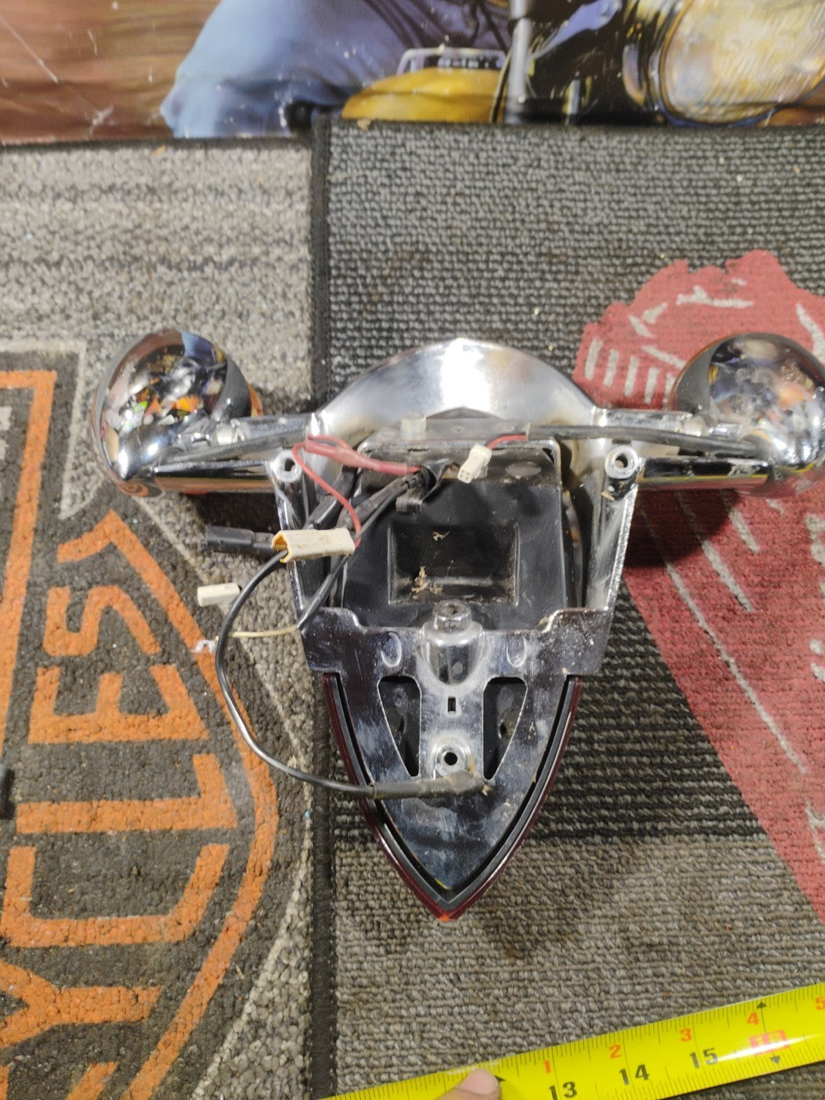 Chrome Tail Light Top Trim Cover For Indian Chief Chieftain Roadmaster 2014-2018