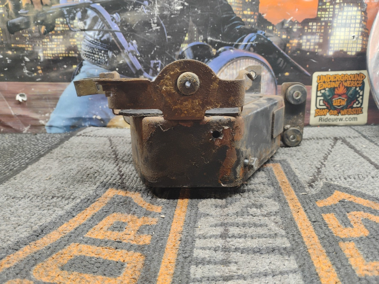 1974 CB 125S Airbox Air Filter Canister Battery Holder