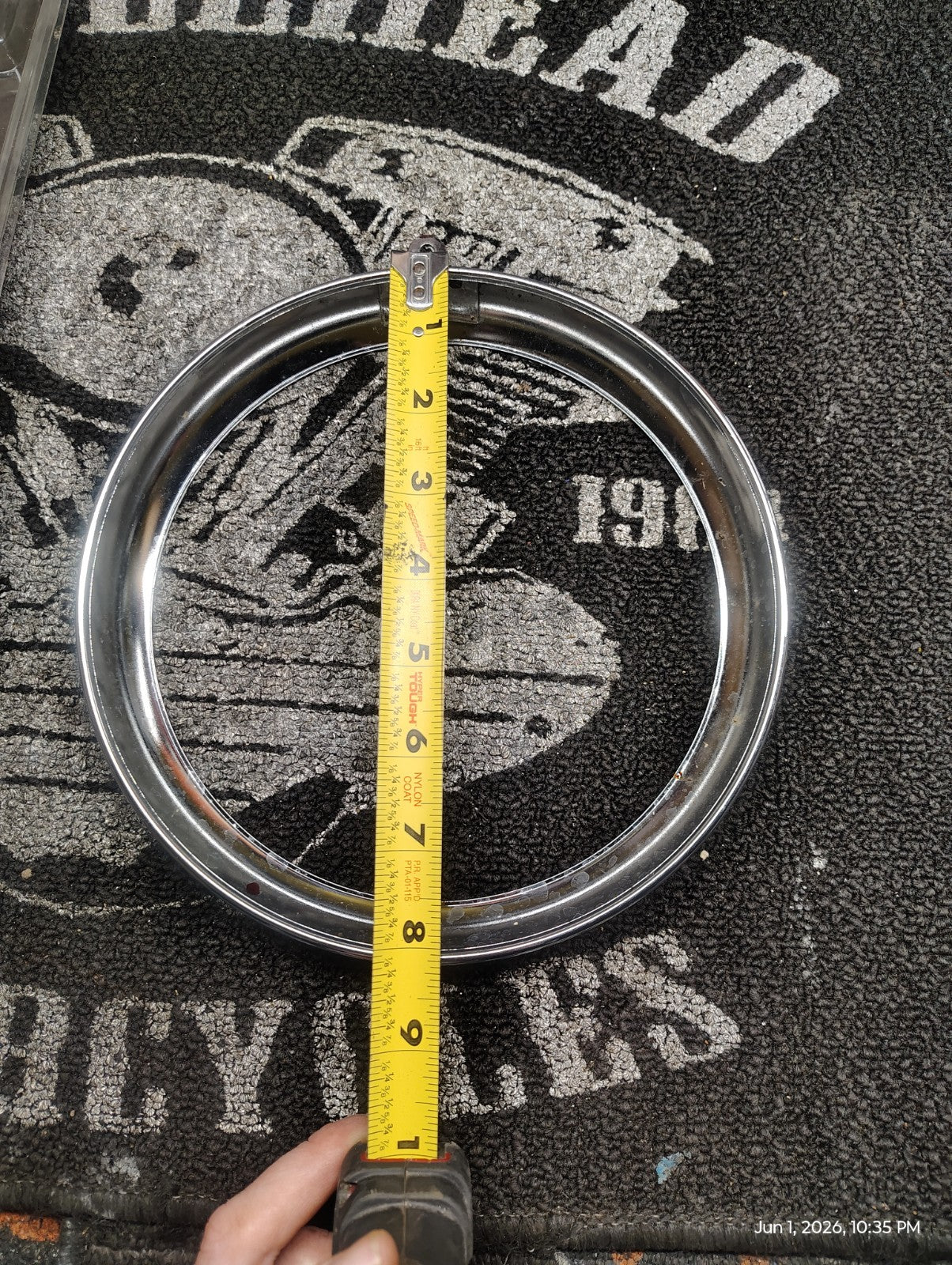 Harley-Davidson OEM 7" Headlight Trim Ring Chrome Softail Dyna Touring