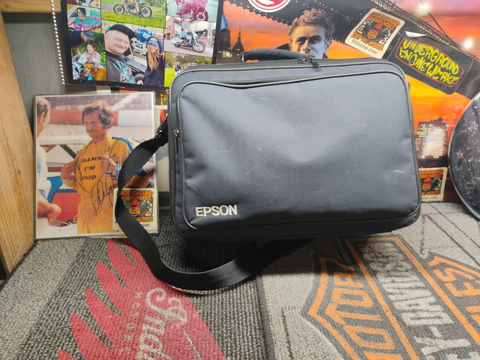 Epson PowerLite EMP-S1 LCD Home Theater Projector 1200 ANSI Lumen 50H With Bag