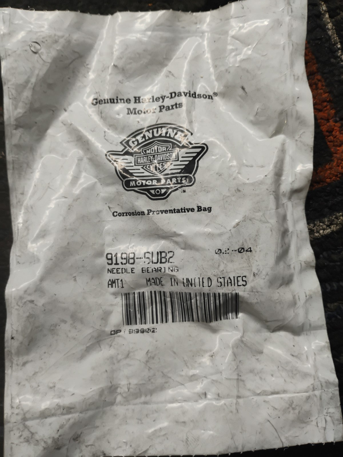 NOS Genuine Harley-Davidson OEM Needle Bearings Set 9198-SUB2 Qty 2 Sealed New