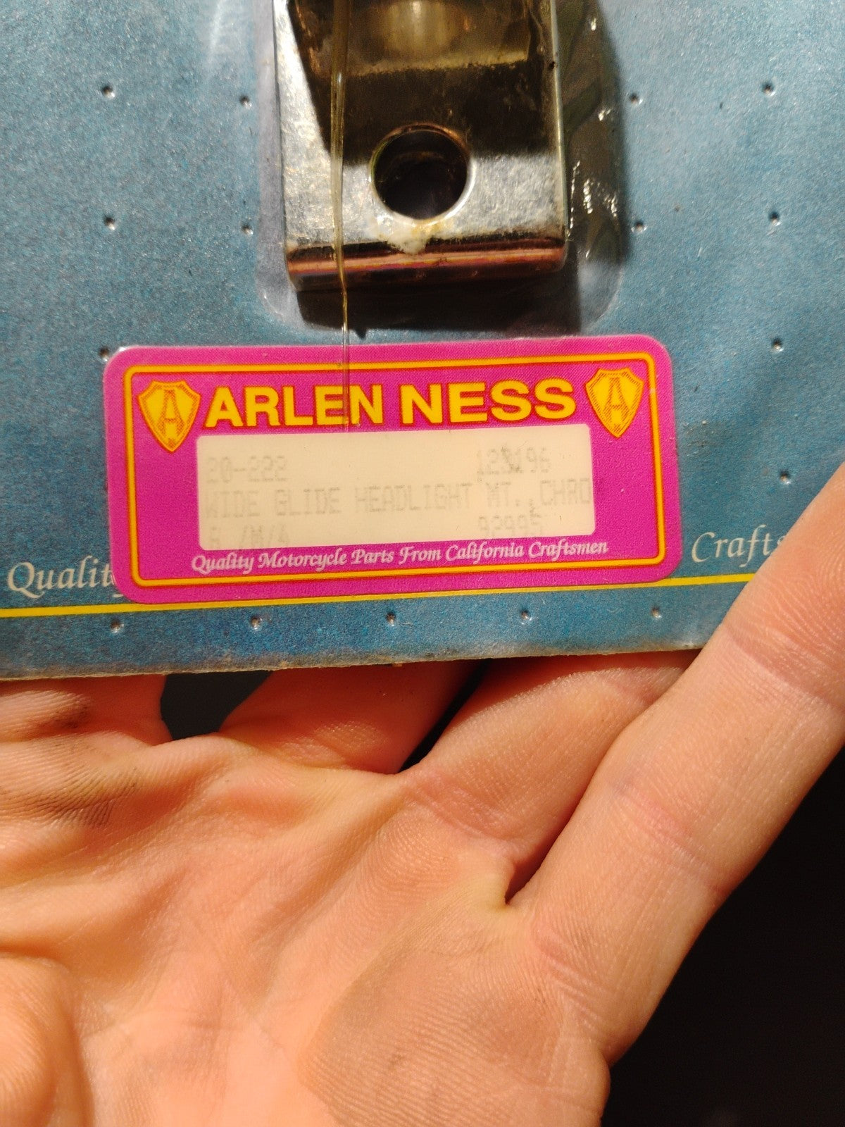 Arlen Ness Harley Davidson Wide Glide Headlight Mount NOS