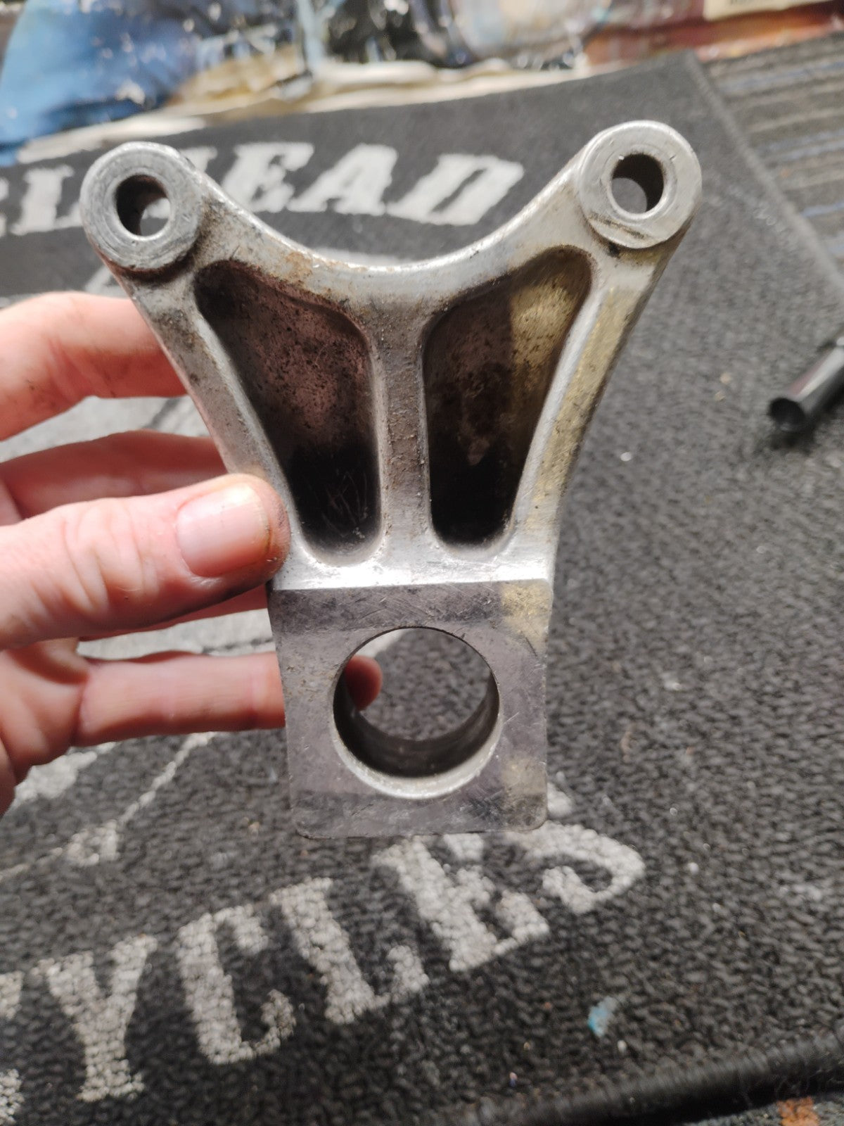 Suzuki TL1000S Rear Brake Caliper Carrier Mount Bracket OEM Swingarm Mount