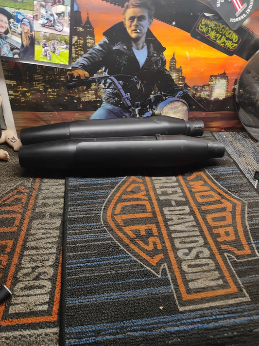 Harley Davidson Sportster Iron 883 64900422 End Silencer Slip On Muffler Black