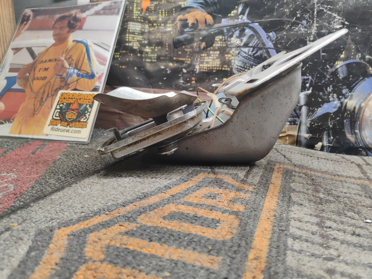 1974 Honda CB125s Brake Light  & License Plate Holder