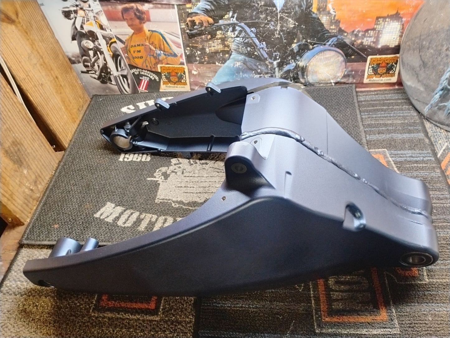 OEM Buell Swingarm Cover Metallic Blue K0003.1ATYCX