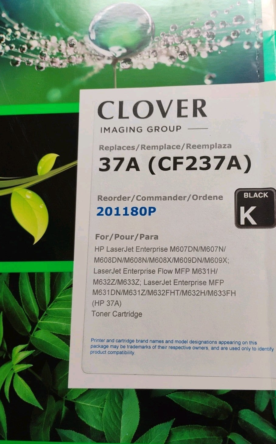 New Clover Toner Cartridge 37A (CF237A) 201180P Black