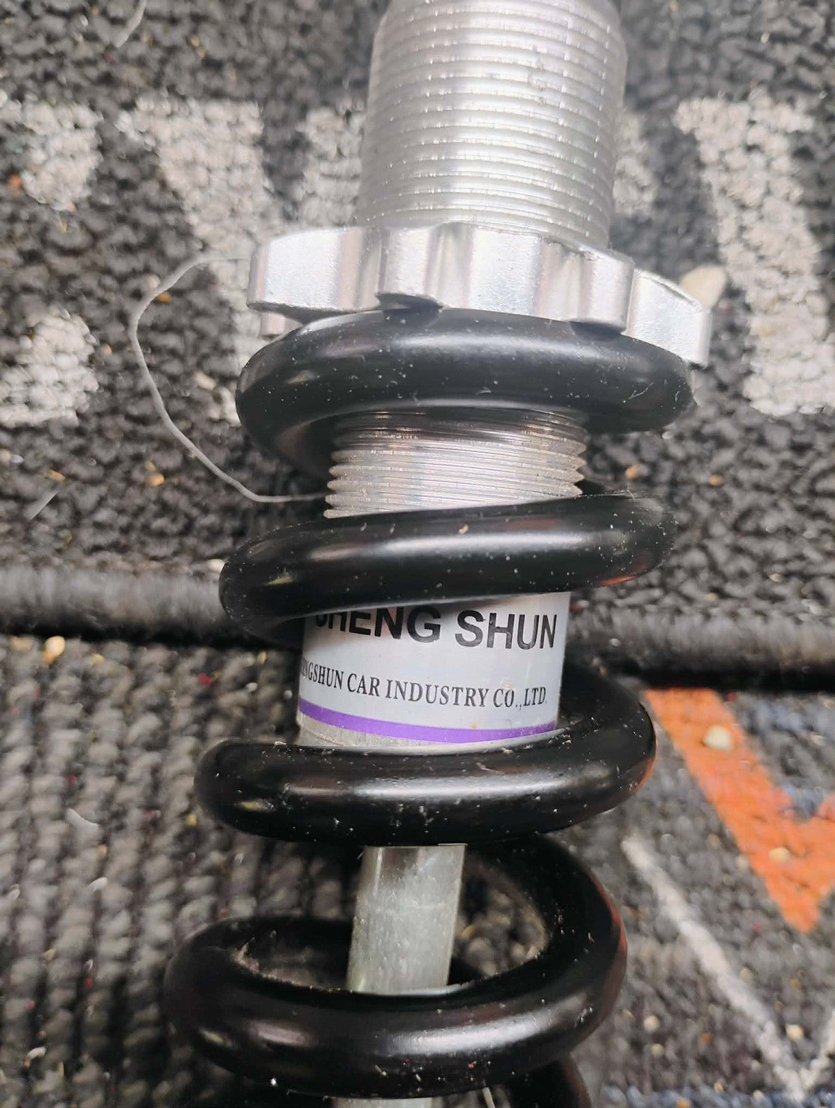 Sheng Shun Motorcycle Suspension Shock Absorber Spring 1200LB IN Black Silver
