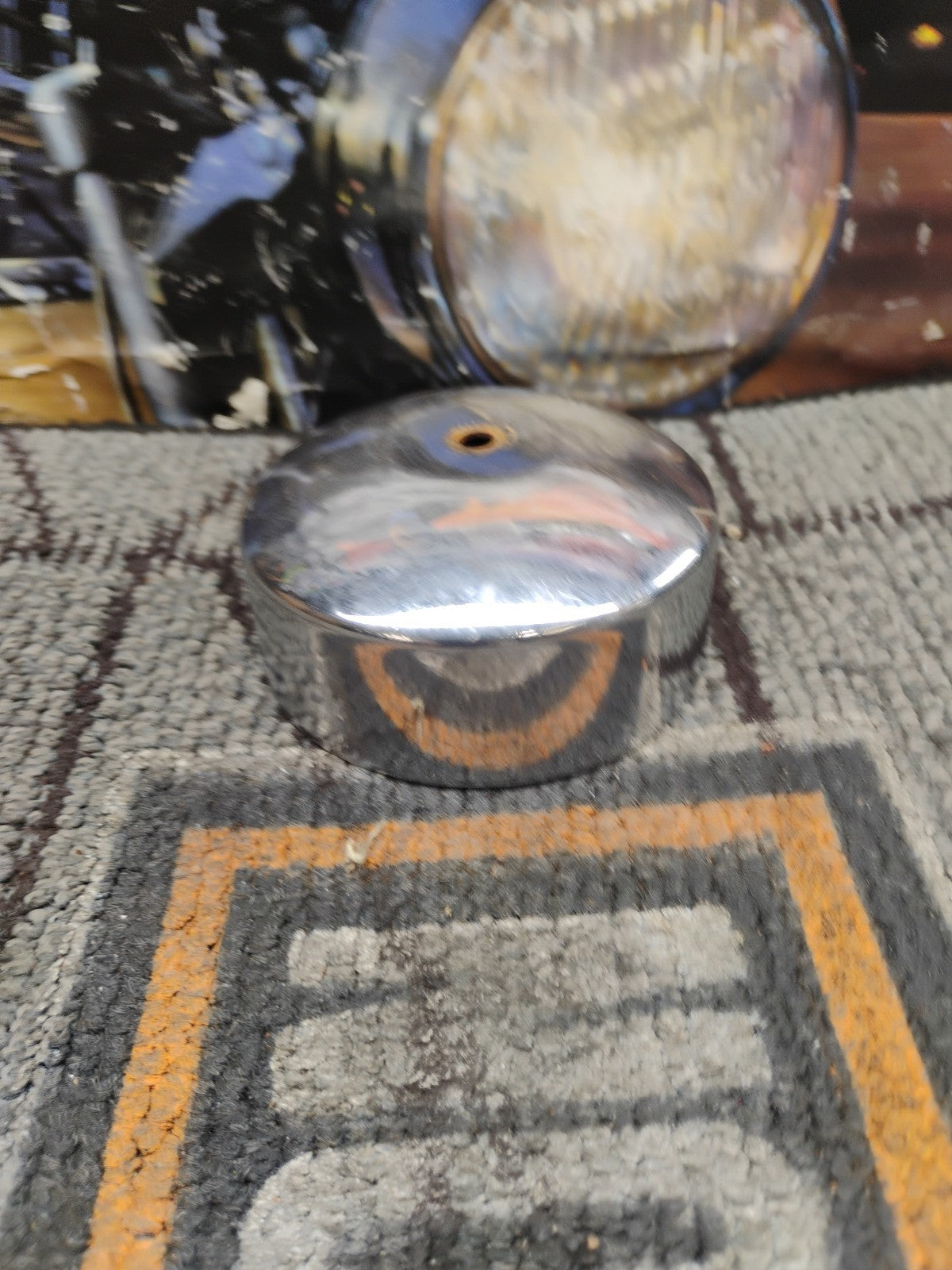 Harley OEM Shovelhead Sportster Starter Generator Chrome End Cap Cover  191C