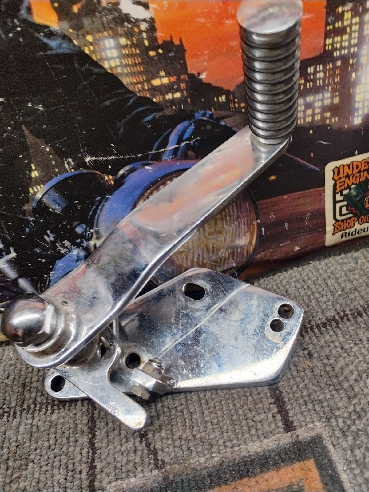 Chrome Forward Brake Control Kit Mount And Lever  for Harley Davidson by V-Twin
