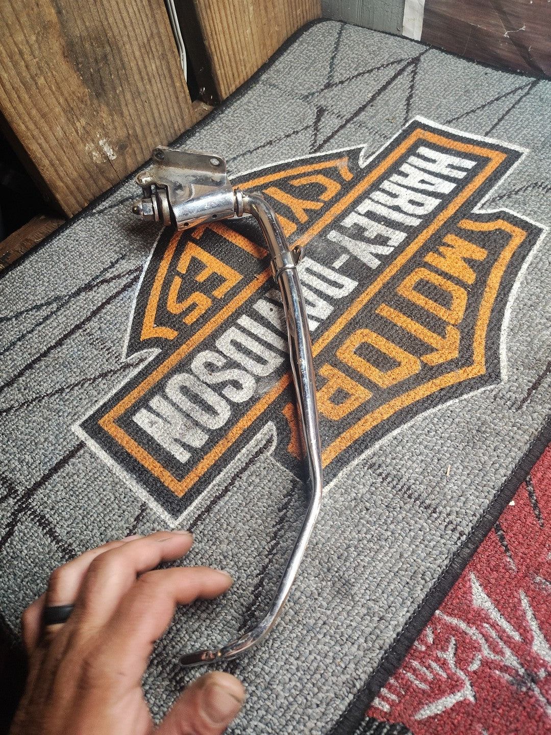 Jiffy Kickstand Assembly Chrome 2" Under for Harley Softail FXST 1984-1999