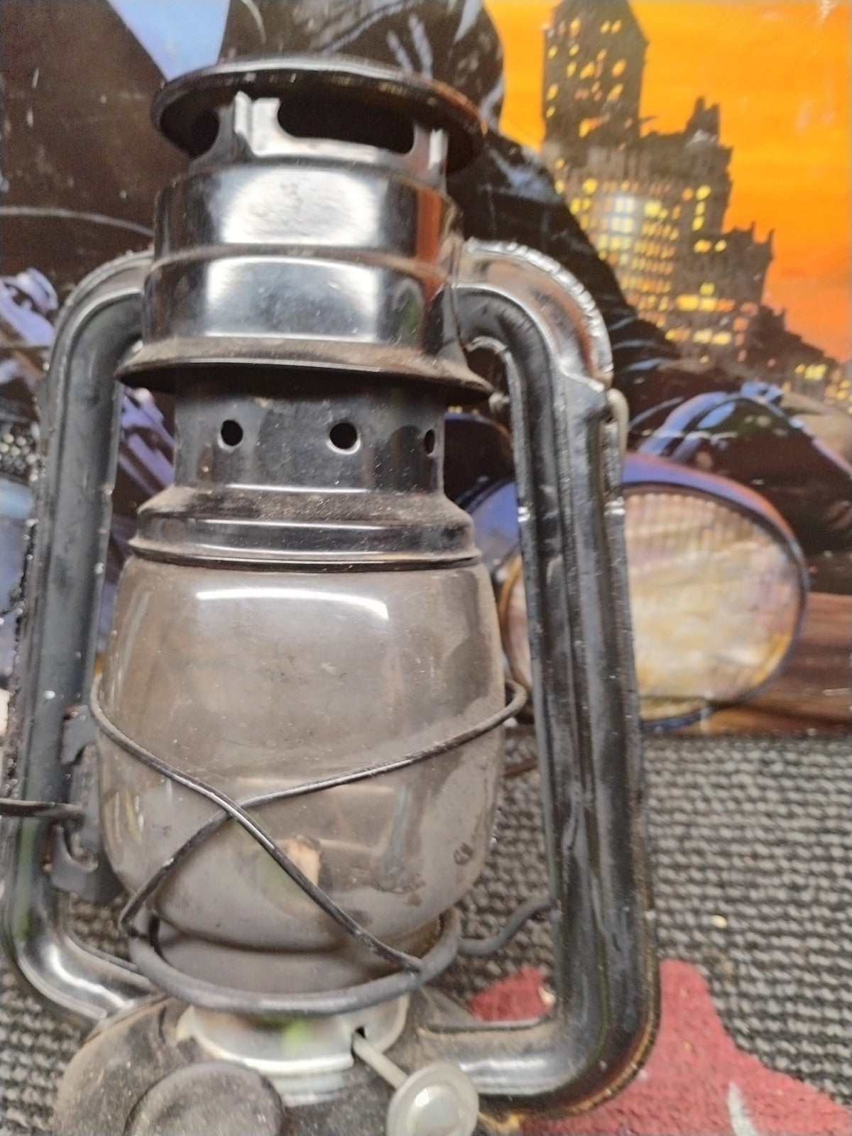 Vintage Big Wheel Brand Oil Lamp Made in China, Big Wheel Lantern, Bright