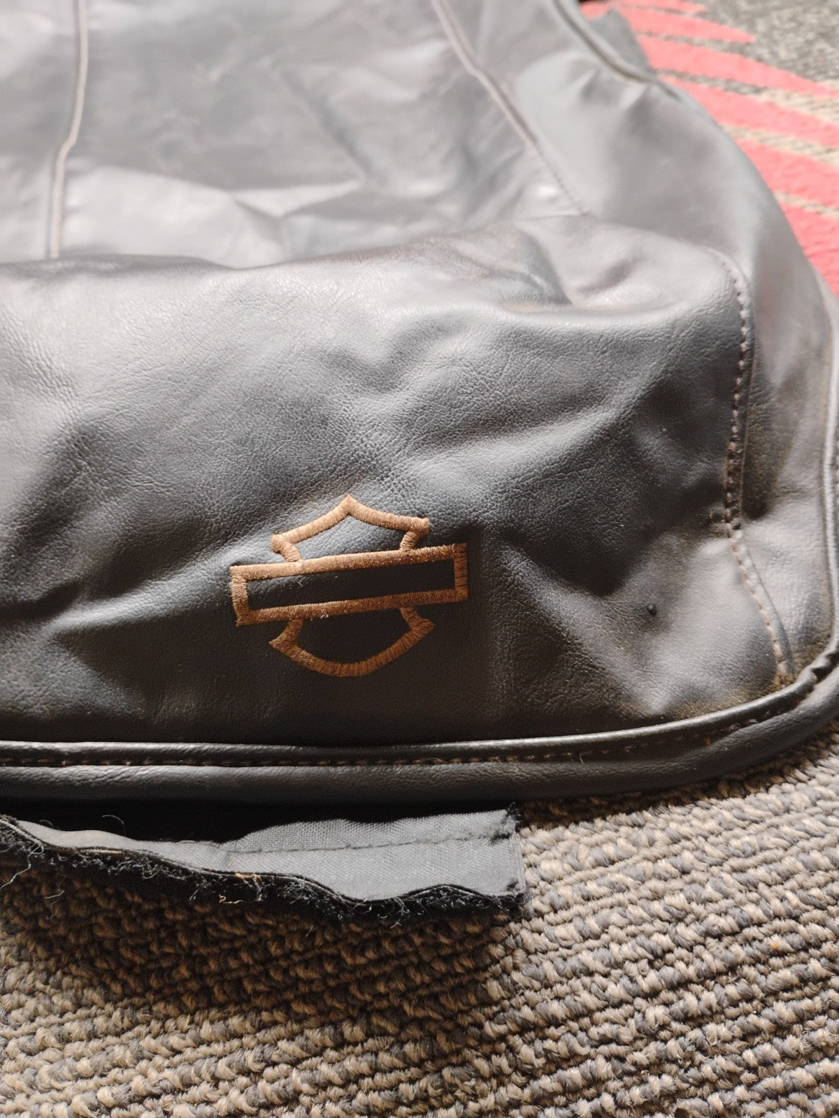 Harley Saddlebag Lid Leather Cover 